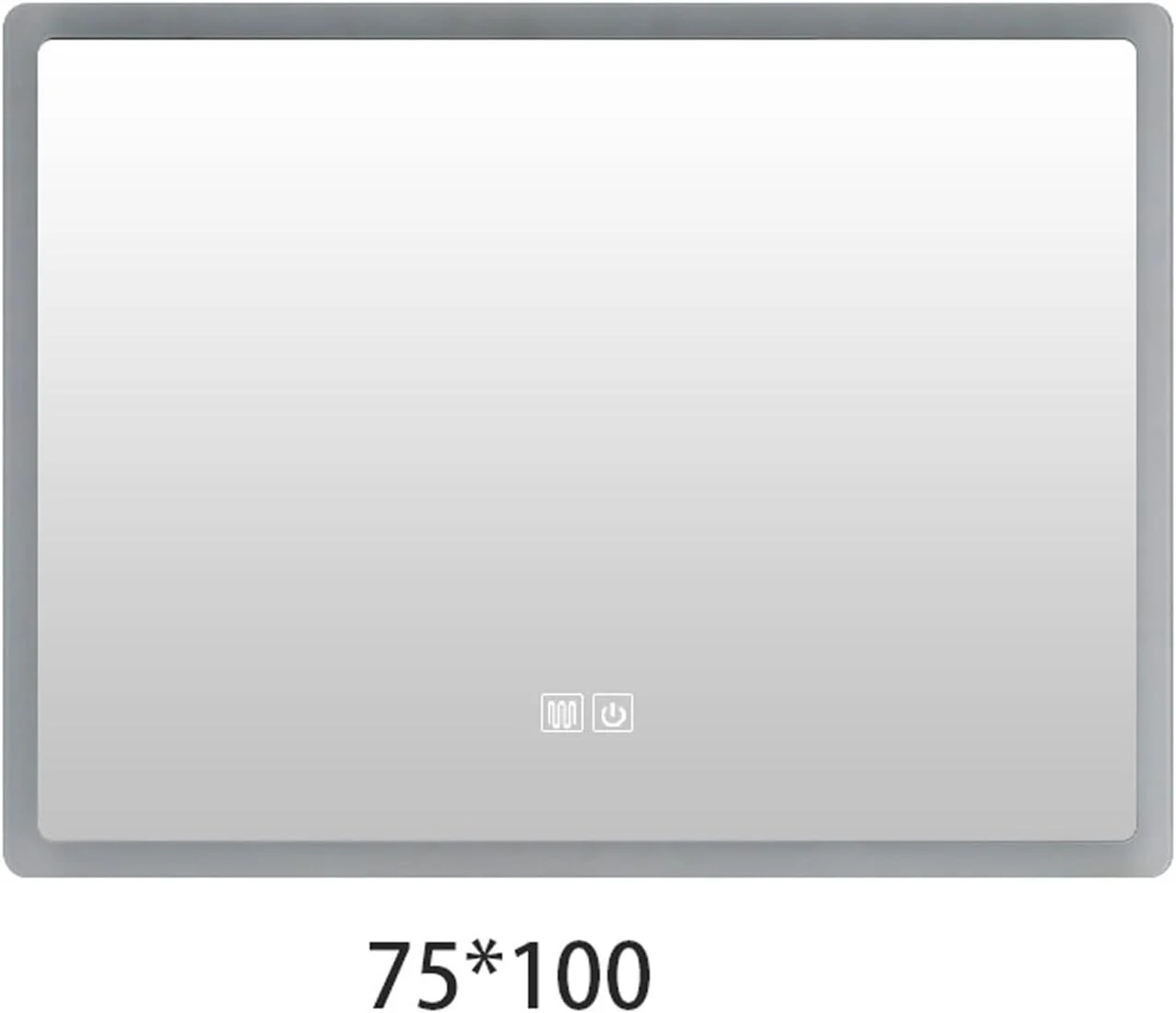 آینه حمام YYVVBBF آینه دوش بدنه حمام آینه آرایش ال ای دی بزرگ توالت کف حمام آینه بدون قاب