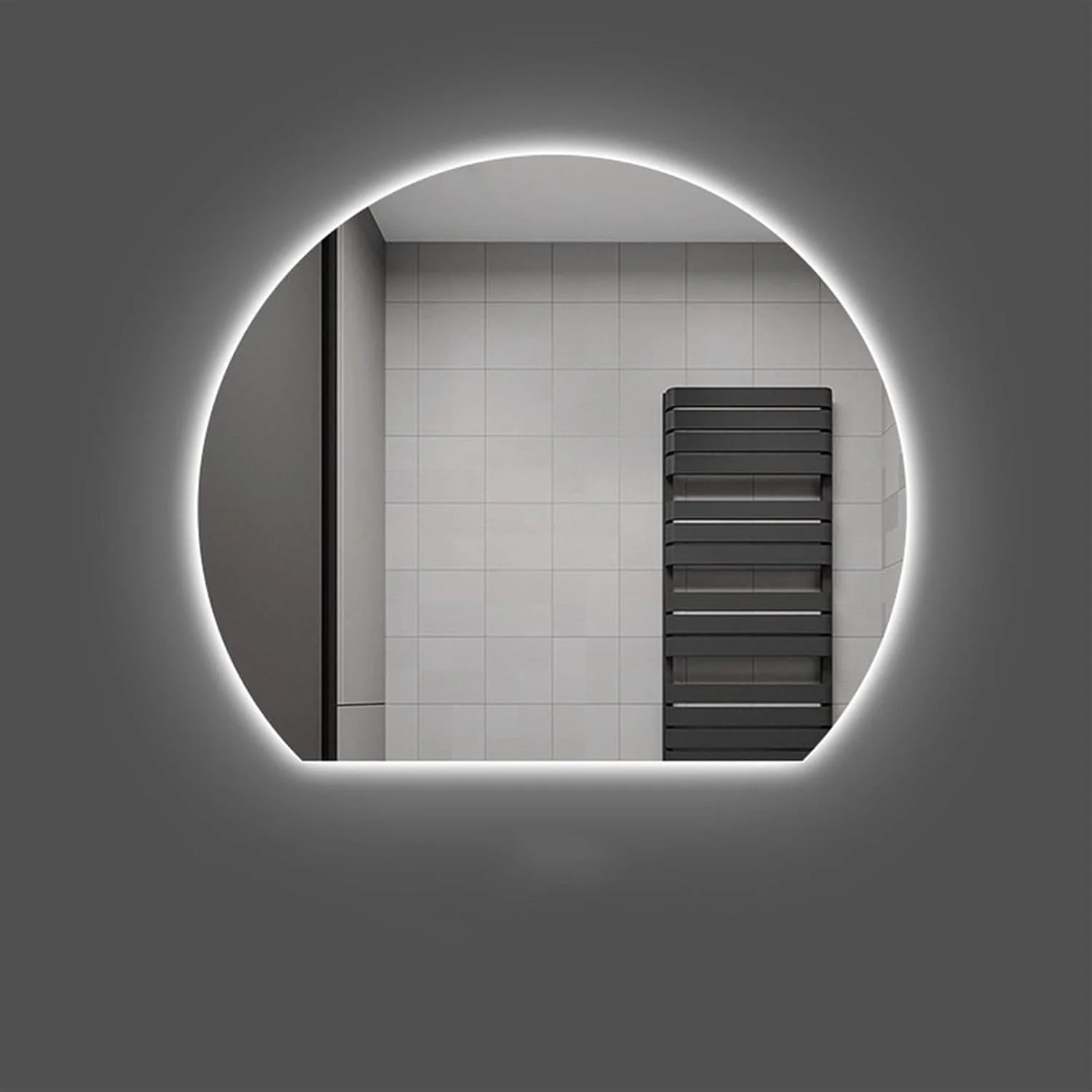 آینه آرایشی YYVVBBF، آینه هوشمند دیواری حمام با نور و کنترل لمسی