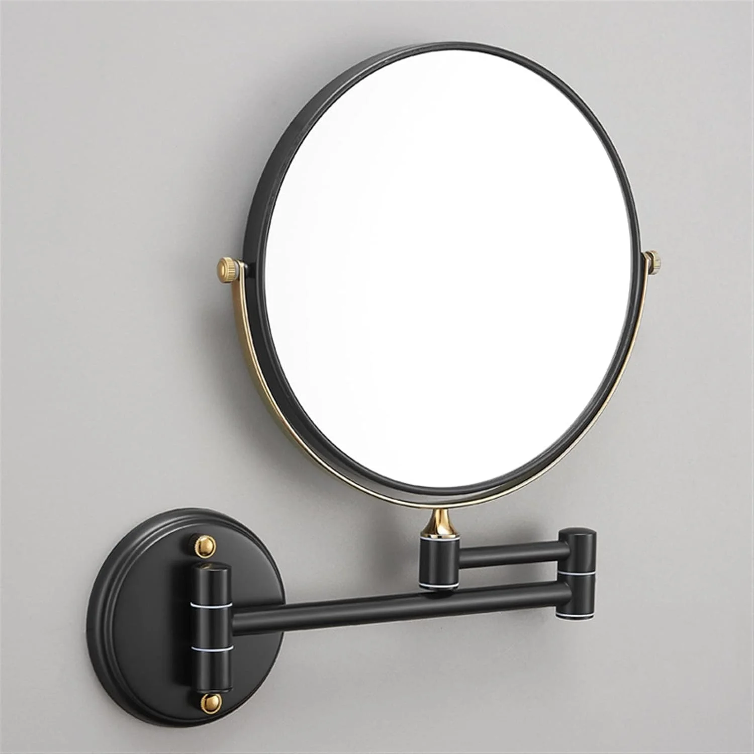 آینه حمام YYVVBBF، آینه آرایشی تاشو دوگانه، آینه بزرگنمایی، آینه های دیواری آرایشی