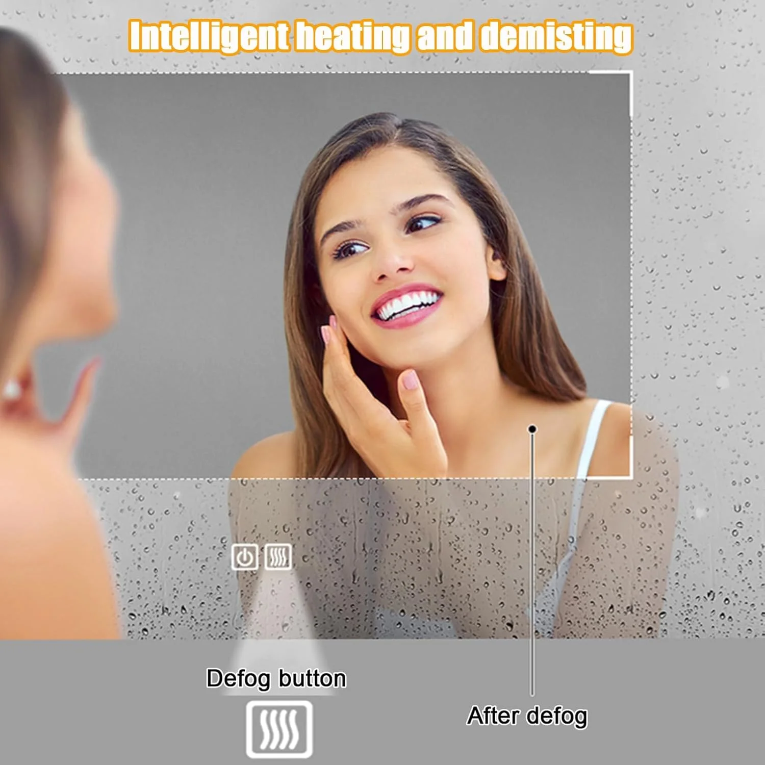 آینه حمام LED با نور پس زمینه YVYKFZD، آینه دیواری بزرگ نامنظم، آینه آرایشی قطره اشکی با 3 رنگ نور، آینه تزئینی ضد مه با نور پس زمینه، دکمه لمسی هوشمند (70x130 سانتی متر / 27.5"x51.1") آینه حمام LED با نور پس زمینه YVYKFZD، آینه دیواری بزرگ نامنظم، آینه آرایشی قطره اشکی با 3 رنگ نور، آینه تزئینی ضد مه با نور پس زمینه، دکمه لمسی هوشمند (70x130 سانتی متر / 27.5"x51.1")