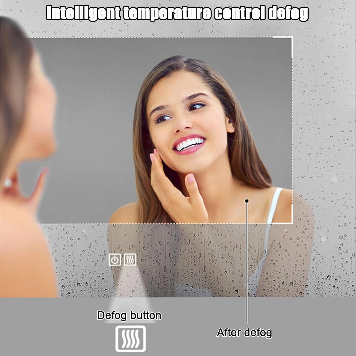 آینه حمام نیمه ماه YVYKFZD، آینه روشویی LED با نور پس زمینه، آینه دیواری بزرگ ضد مه، آینه تزئینی بدون قاب با نور پس زمینه، 3 رنگ قابل تنظیم با کلید لمسی (برش سمت چپ، 100x70 سانتی متر / 39.4"x27.6") آینه حمام نیمه ماه YVYKFZD، آینه روشویی LED با نور پس زمینه، آینه دیواری بزرگ ضد مه، آینه تزئینی بدون قاب با نور پس زمینه، 3 رنگ قابل تنظیم با کلید لمسی (برش سمت چپ، 100x70 سانتی متر / 39.4"x27.6")