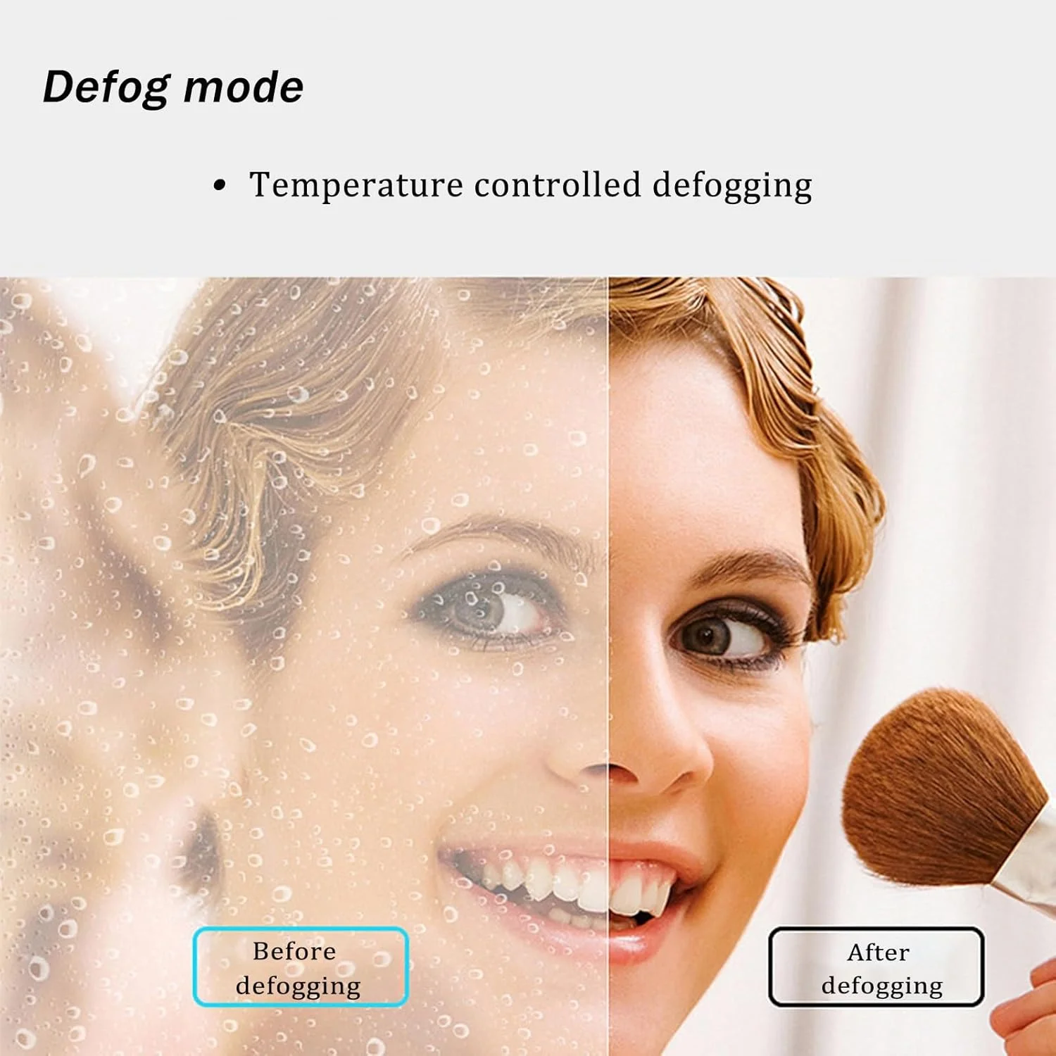 آینه YHWKGZ با دیمستر، آینه گرد LED حمام، با چراغ های سه رنگ، آینه ورودی خلاقانه، اتاق پرو با قابلیت تنظیم نور، میز آرایش، آینه آویز اتاق خواب (اندازه: 31.4 اینچ/80 سانتی متر)