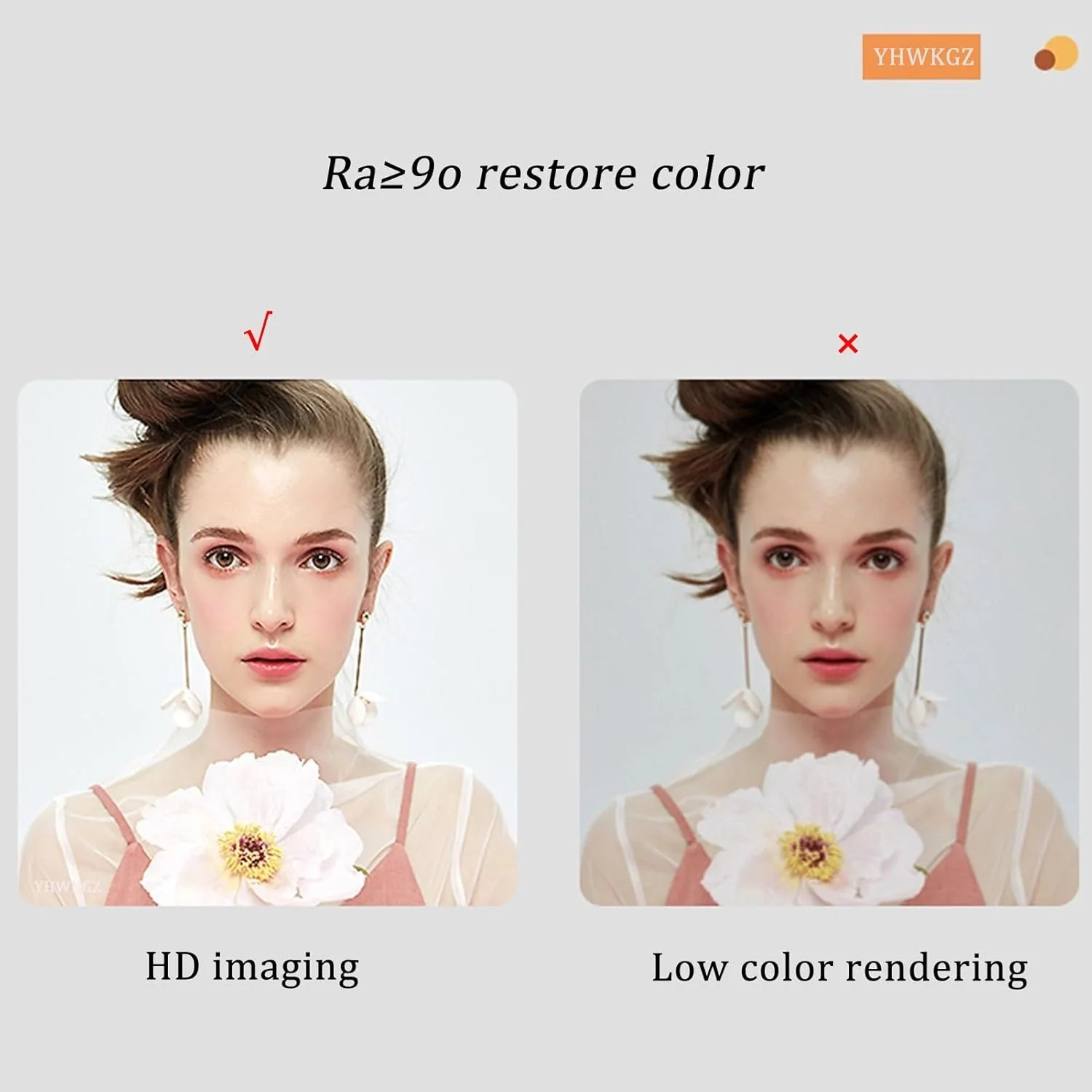 آینه حمام YHWKGZ با LED، آینه دیواری با ضد بخار، 3 رنگ قابل تنظیم، آینه روشویی مدرن دیواری، برش پایین/برش چپ/برش راست، دکوراسیون راهرو (رنگ: C، اندازه: 39.3 اینچ/100 سانتی متر)