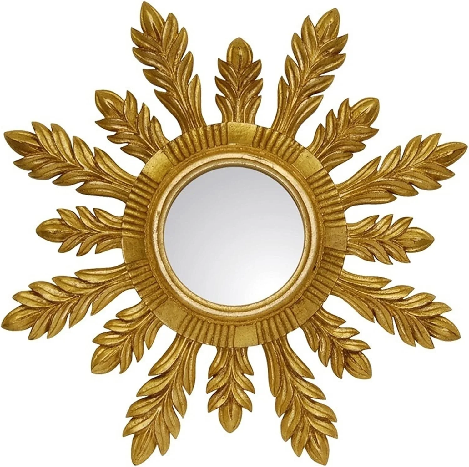 آینه دیواری حمام YHUAEE، آینه تزئینی خورشیدی اتاق نشیمن، آینه راهرو، تزئین دیوار پس زمینه تلویزیون