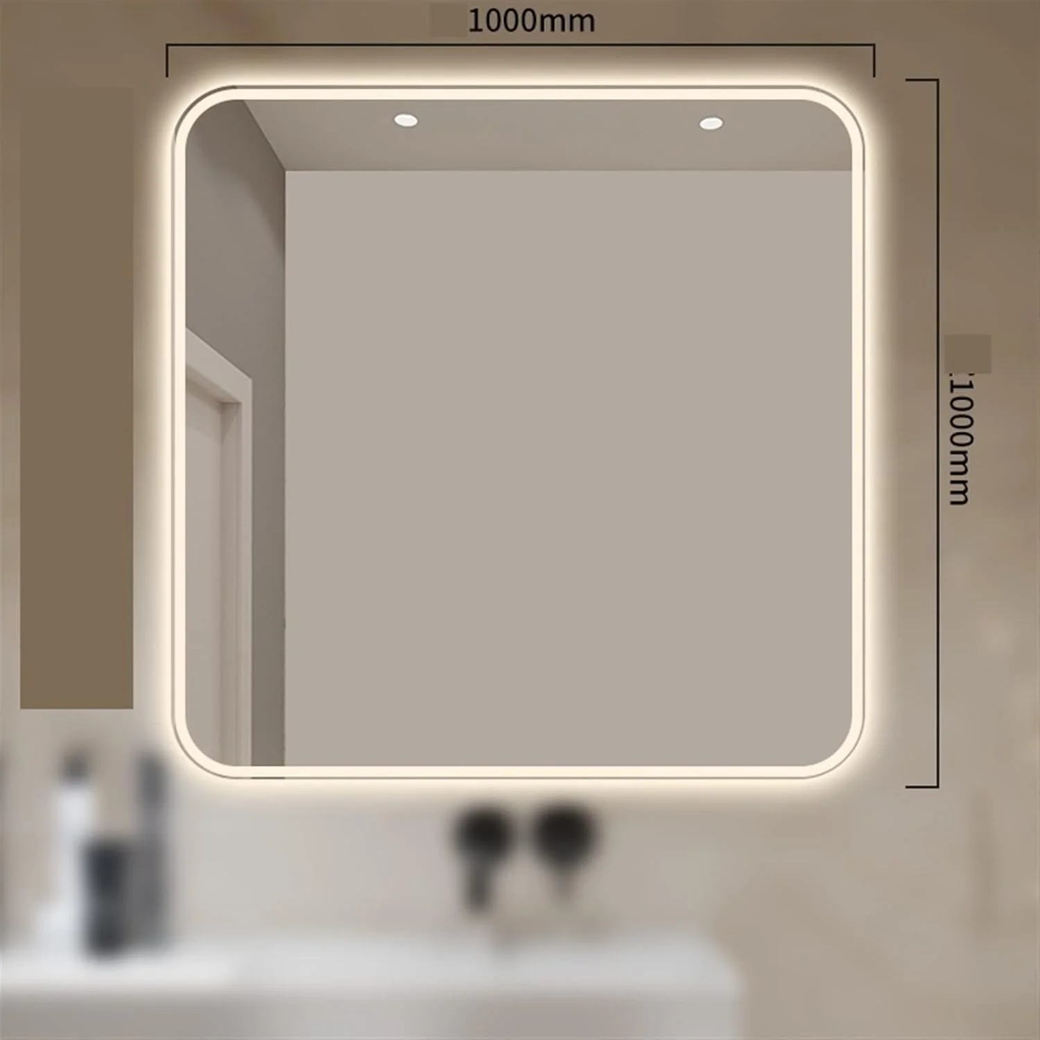 آینه حمام YHUAEE، آینه بزرگ دوش، آینه تمام قد روشویی، آینه اصلاح جیبی، آینه قدی زیبا