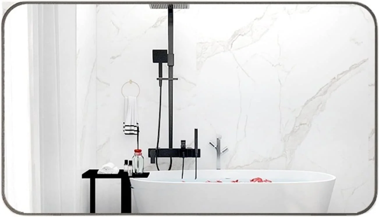 آینه حمام YHUAEE، آینه آرایش، آینه قدی بزرگ، آینه تمام قد، لوازم حمام