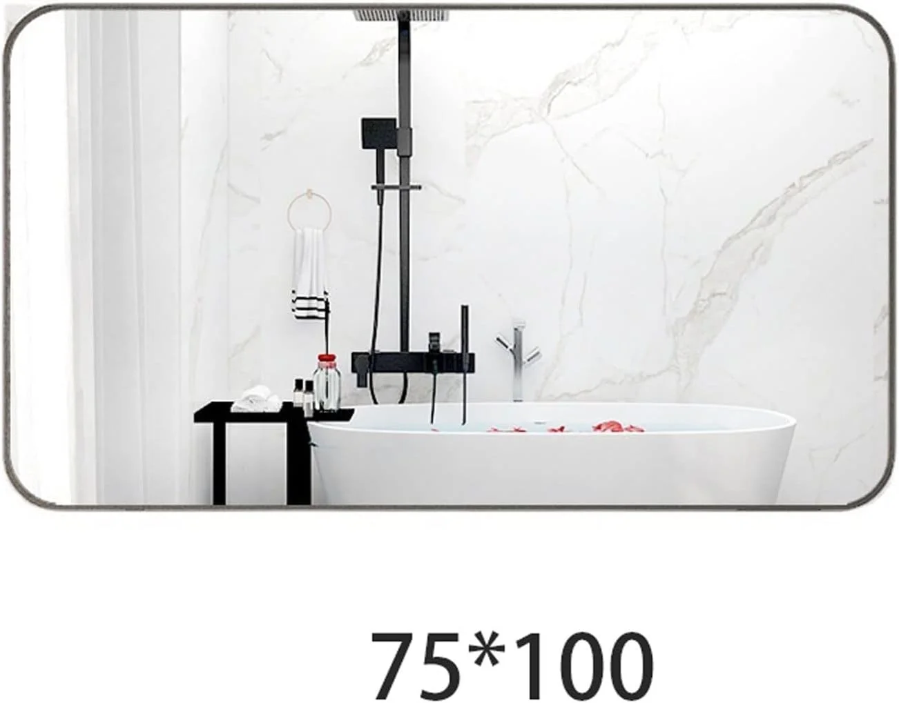 آینه حمام YHUAEE، آینه آرایش، آینه قدی بزرگ، آینه تمام قد، لوازم حمام