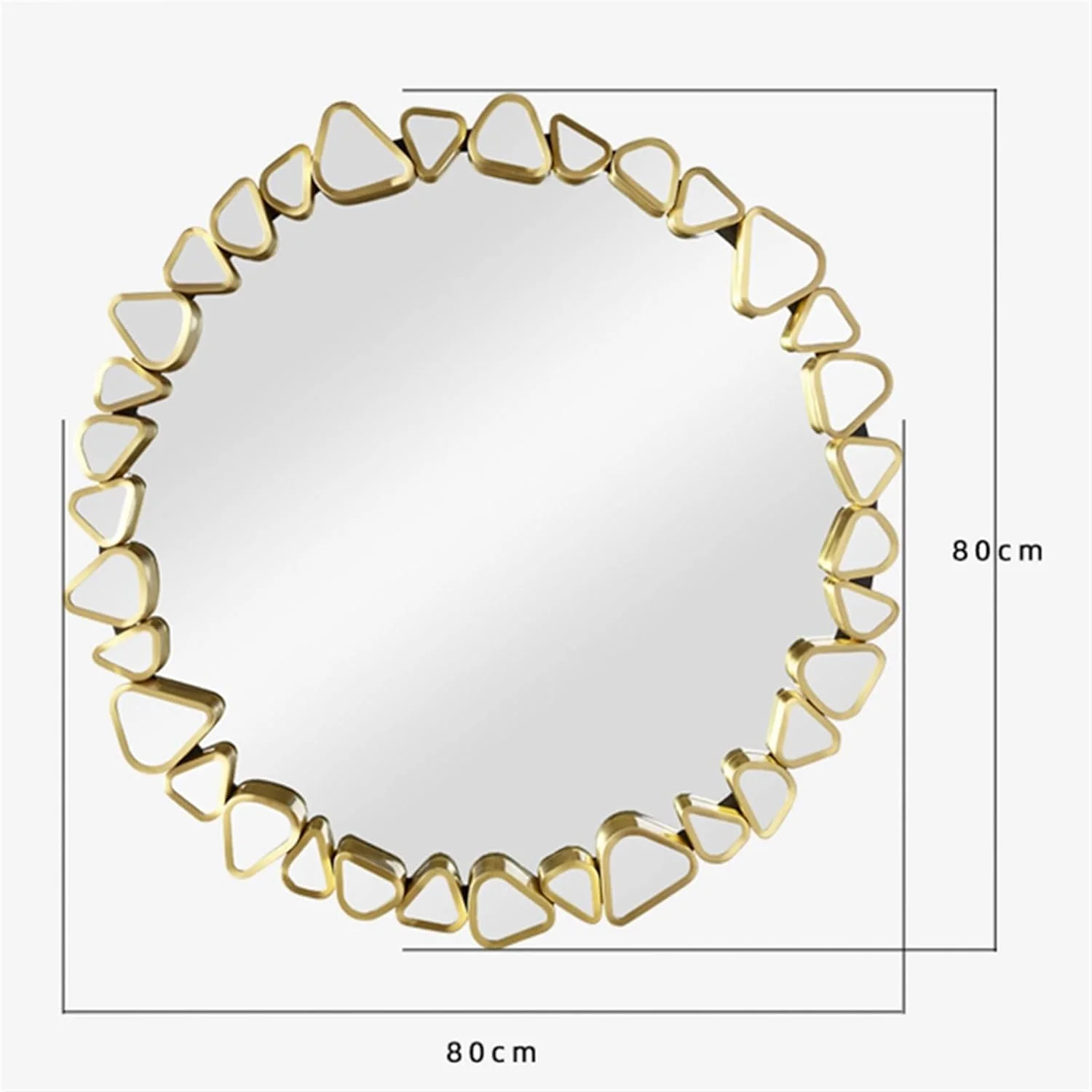 آینه حمام YHUAEE، آینه گرد نامنظم، آینه تمام قد دیواری مناسب آرایش و اصلاح آینه حمام YHUAEE، آینه گرد نامنظم، آینه تمام قد دیواری مناسب آرایش و اصلاح