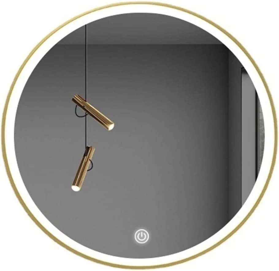 آینه حمام YHUAEE، آینه آرایشی، چراغ دار، بدون قاب، مناسب توالت، آینه تمام قد، مناسب دوش و آرایش