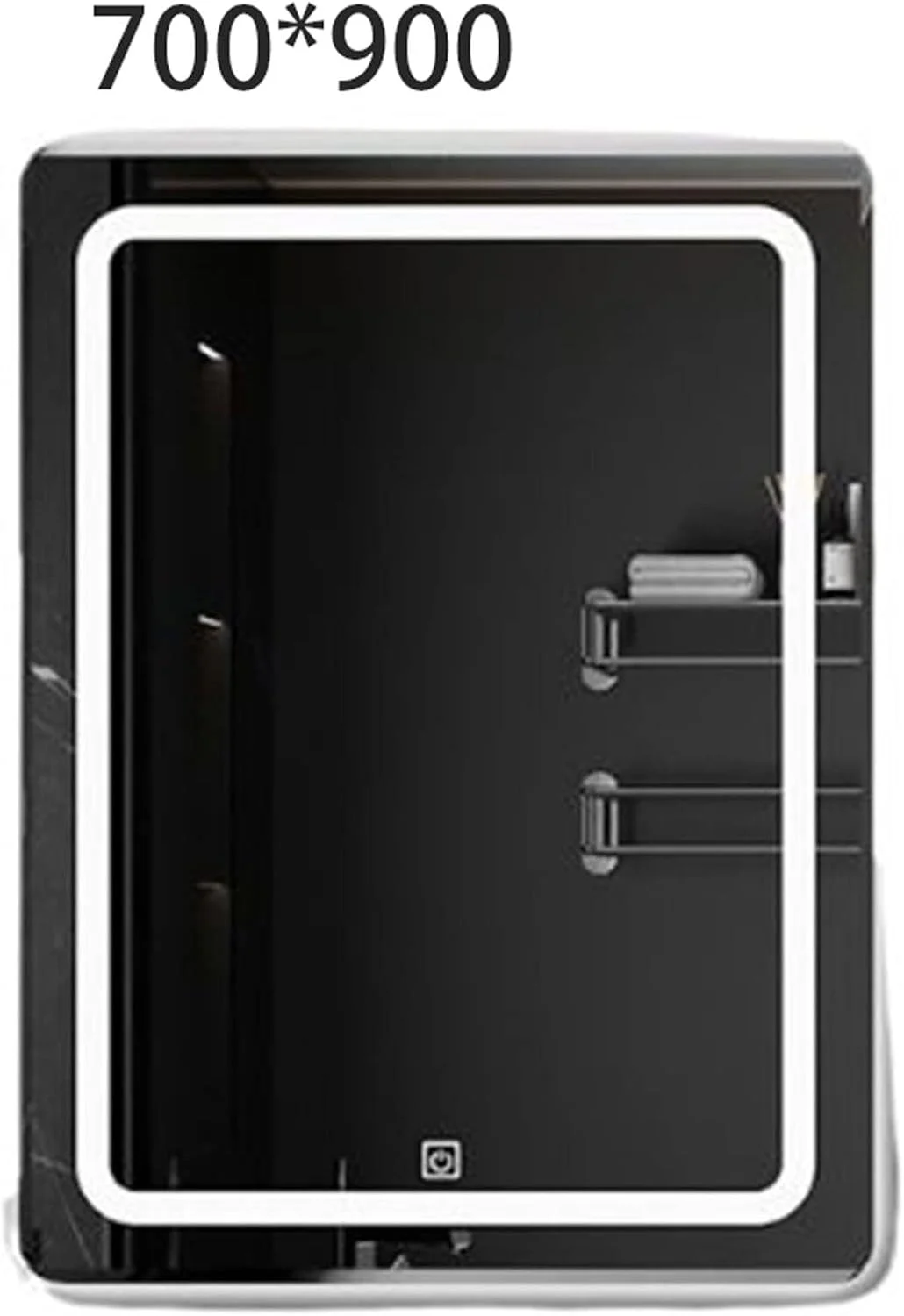 آینه حمام YHUAEE آینه آرایشی آویز گرد بزرگ شفاف دیواری