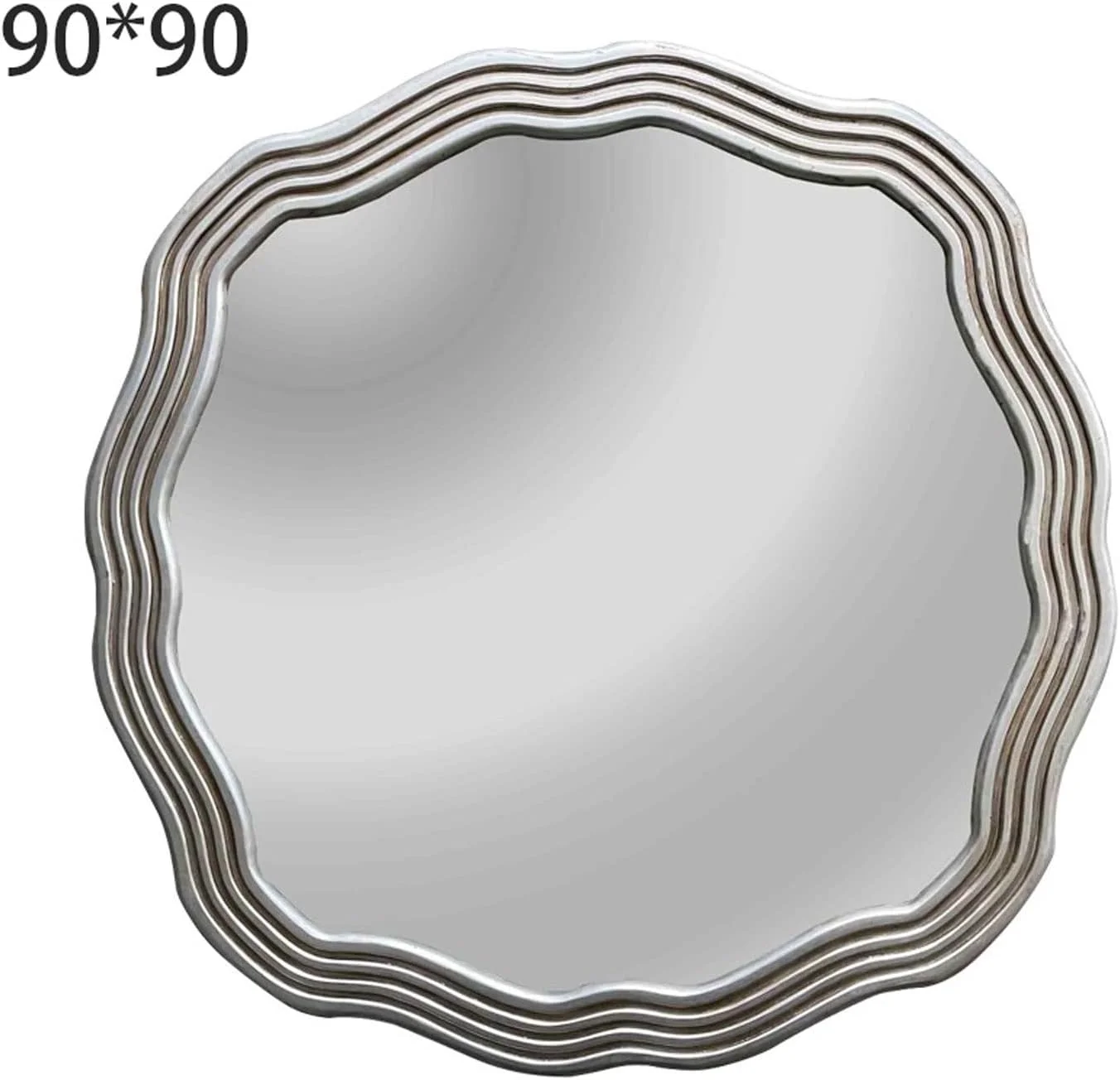 آینه حمام YHUAEE، آینه دیواری تزئینی، مناسب اتاق خواب، آرایش، اتاق نشیمن بزرگ و حمام
