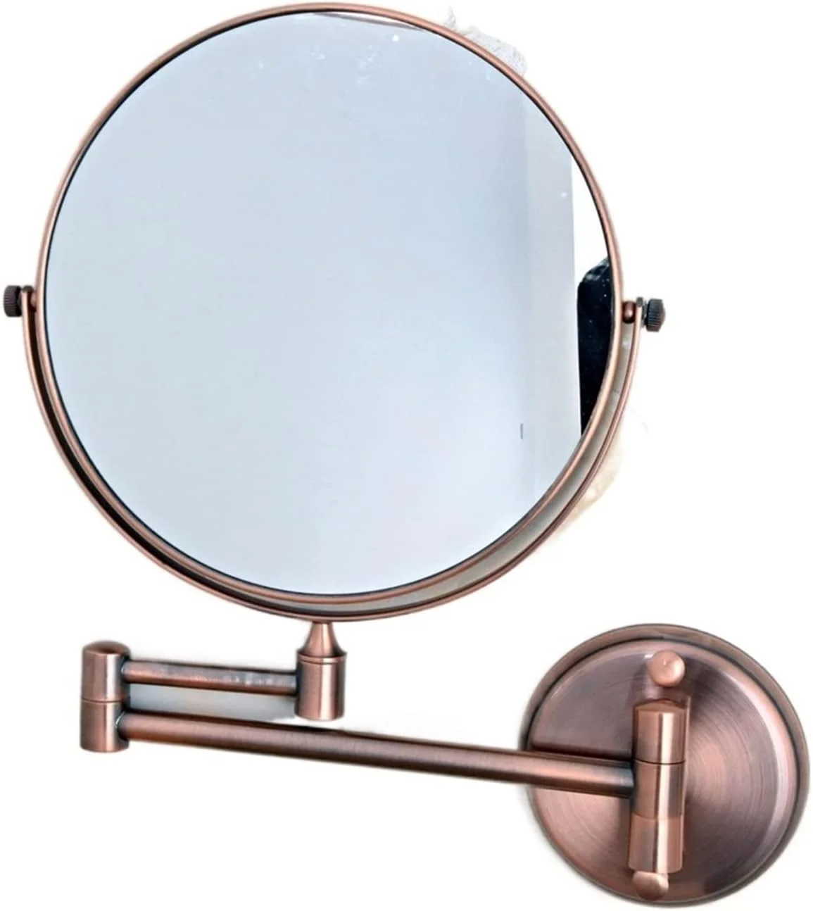 آینه حمام YHUAEE، لوازم جانبی حمام هتل، آینه دیواری بازویی چرخشی دو طرفه با طراحی قدیمی