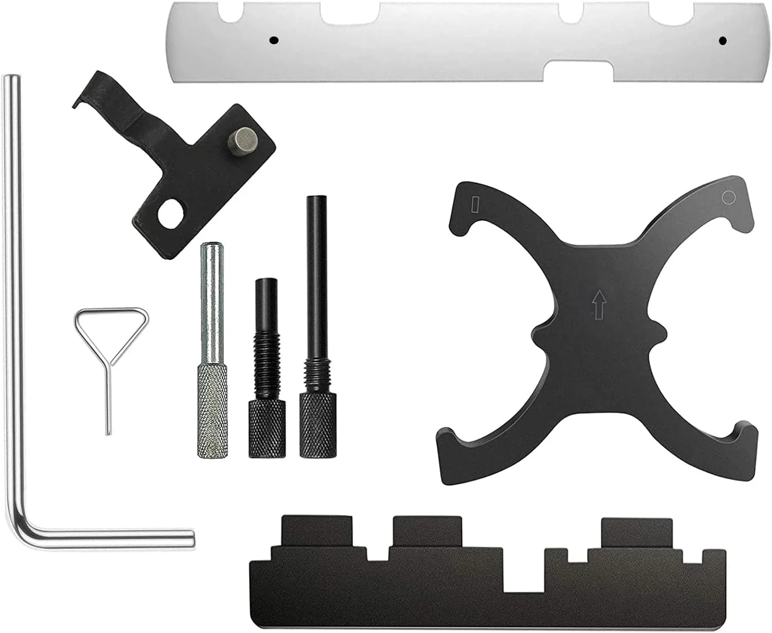 مجموعه ابزار قفل کننده میل بادامک موتور FYSHIQING، برای فورد موندئو، فوکوس، فیستا، اسکیپ، مزدا و ولوو S60، S80، V40، V60، V70 با موتورهای 1.5 و 1.6 لیتری VCT سال 1995-2020