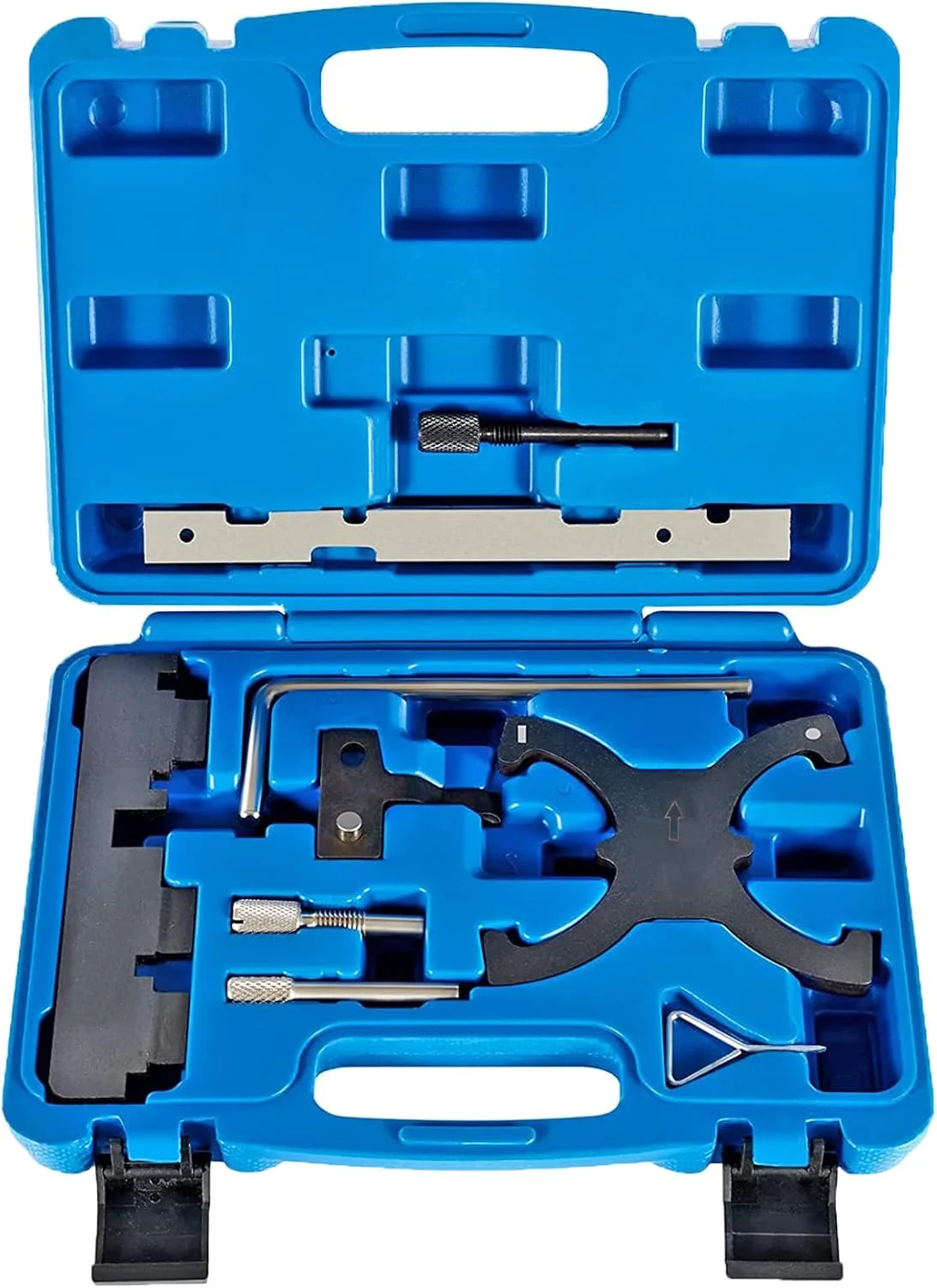 مجموعه ابزار قفل کننده میل بادامک موتور FYSHIQING، برای فورد موندئو، فوکوس، فیستا، اسکیپ، مزدا و ولوو S60، S80، V40، V60، V70 با موتورهای 1.5 و 1.6 لیتری VCT سال 1995-2020