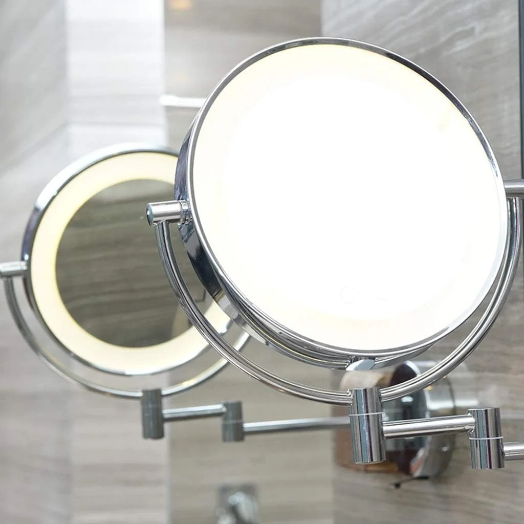 آینه آرایشی WRQzxcv، آینه رومیزی با کیفیت، آینه دیواری چراغ دار 8 اینچی LED، آینه دو طرفه دیواری با بازوی قابل تنظیم و قابلیت خم شدن، آینه آرایشی LED آینه آرایشی WRQzxcv، آینه رومیزی با کیفیت، آینه دیواری چراغ دار 8 اینچی LED، آینه دو طرفه دیواری با بازوی قابل تنظیم و قابلیت خم شدن، آینه آرایشی LED