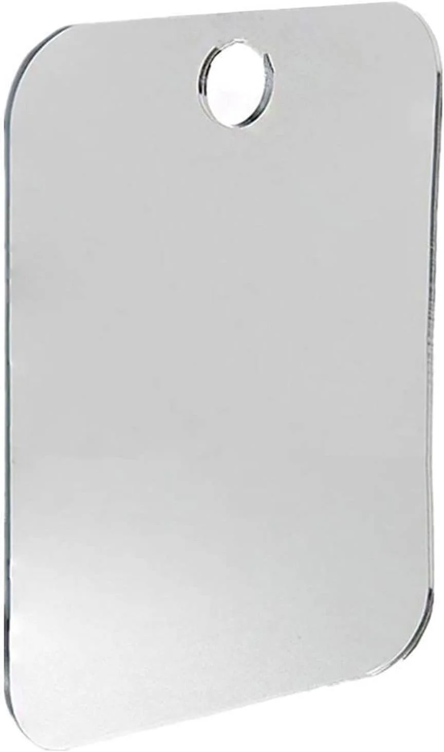 آینه ضد بخار WRFTTCRR مناسب اصلاح صورت، قابل حمل و ضد آب، مناسب حمام و مسافرت به همراه مکنده دیواری