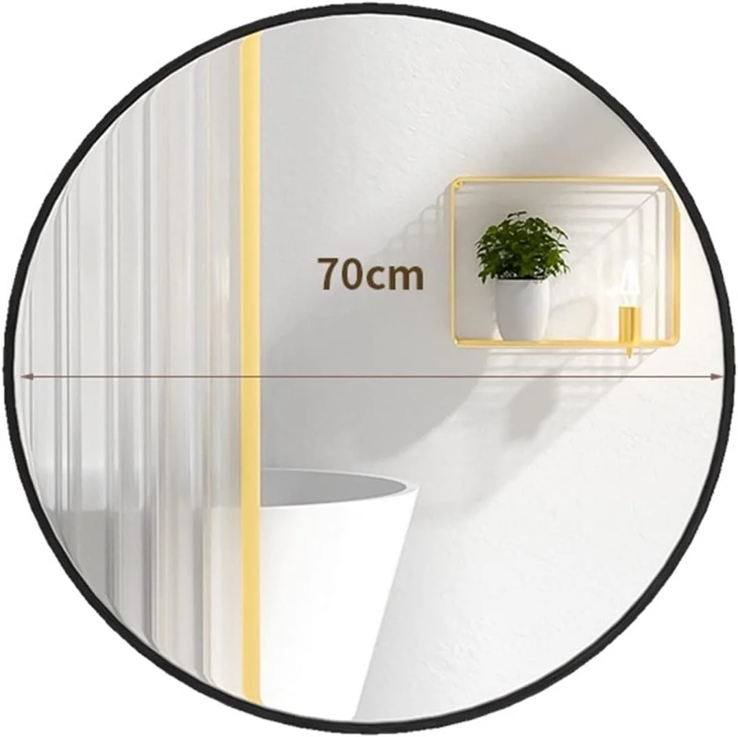 آینه حمام WRFTTCRR، آینه آرایش بزرگ حمام، آینه تمام قد گرد مناسب حمام، آینه روشویی مناسب اصلاح صورت، آینه ایستاده مناسب منزل