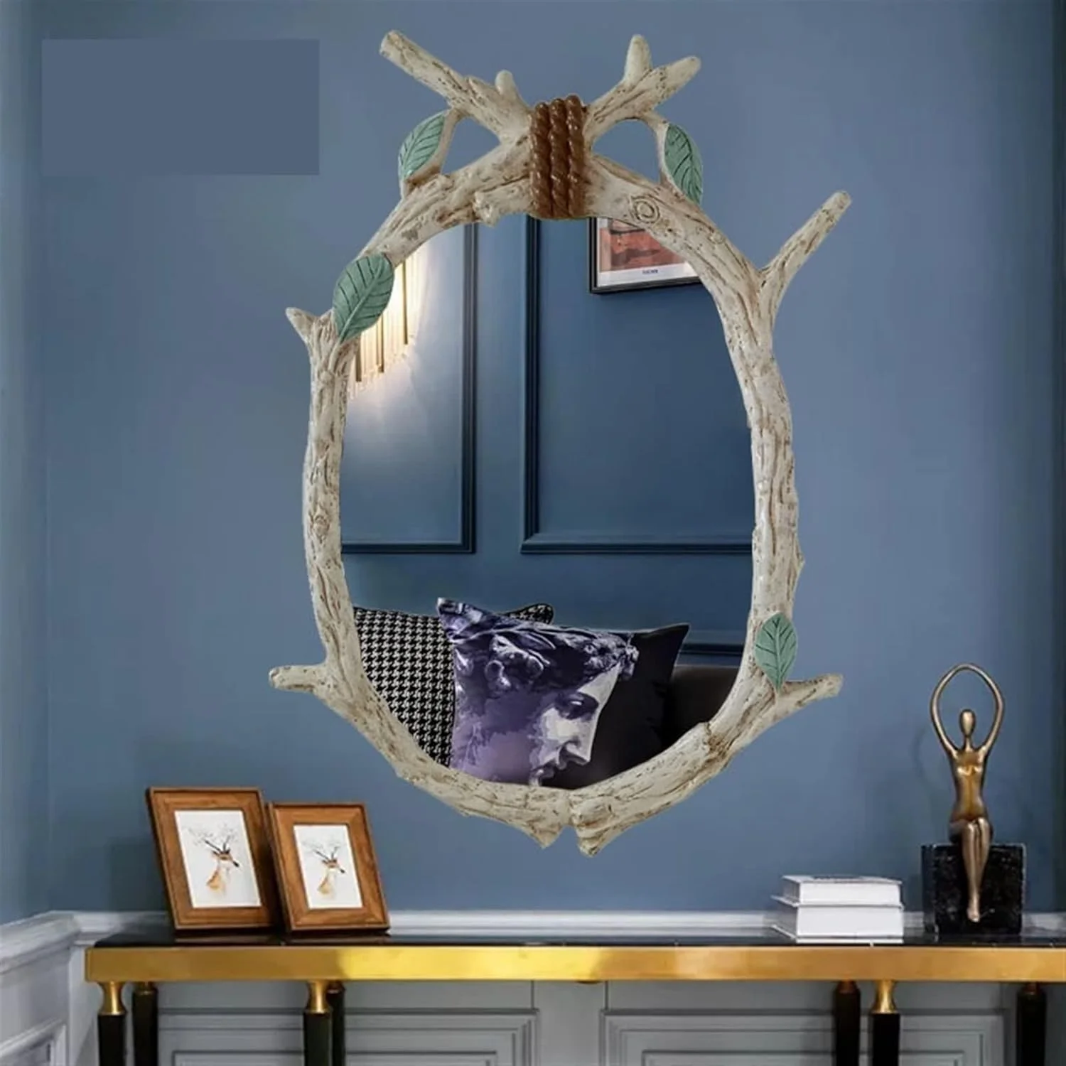 آینه حمام WRFTTCRR آینه دیواری شاخه ای تزئینی