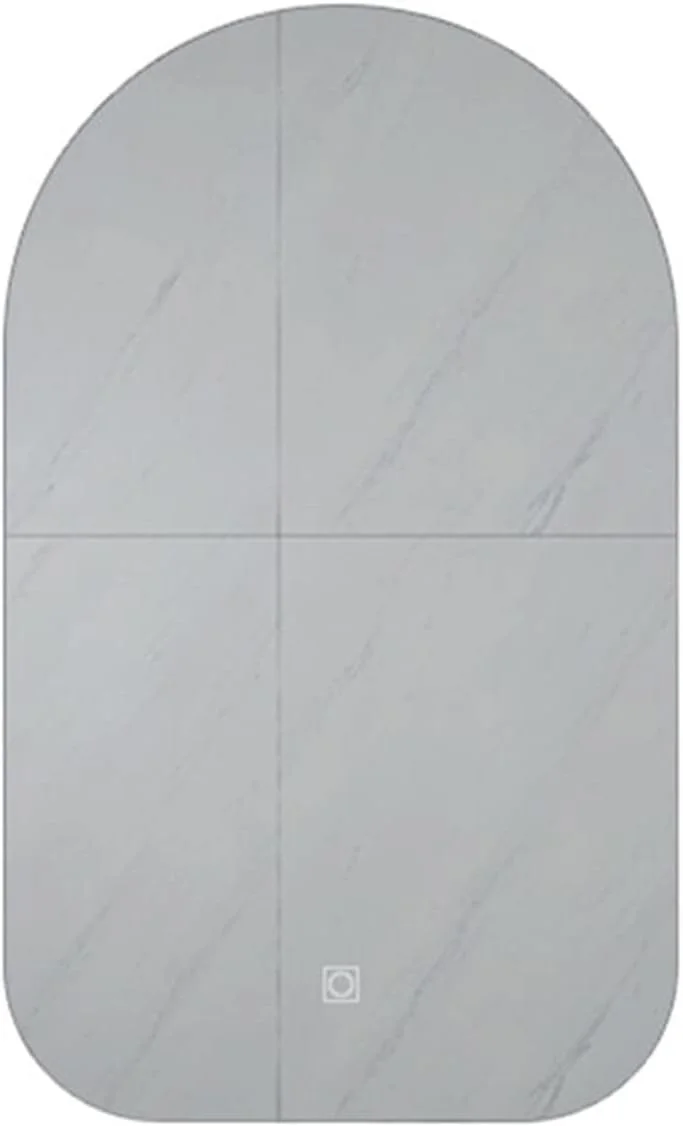 WRFTTCRR Bathroom mirror Smart Irregular Glass Bathroom Mirror Light Hanging Electric Unbreakable Bathroom Mirror Illuminated