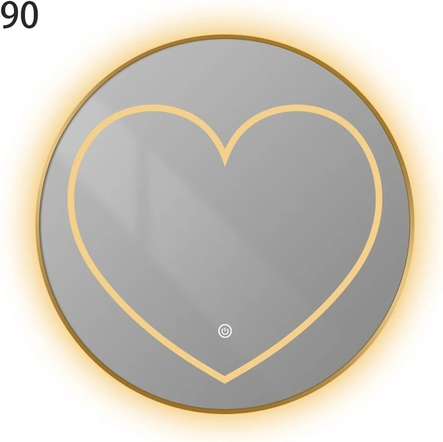 آینه حمام WRFTTCRR، آینه هوشمند و زیبا برای حمام، آینه قلبی مناسب توالت، دیوار، دوش، آینه آرایشگری و میکاپ آینه حمام WRFTTCRR، آینه هوشمند و زیبا برای حمام، آینه قلبی مناسب توالت، دیوار، دوش، آینه آرایشگری و میکاپ