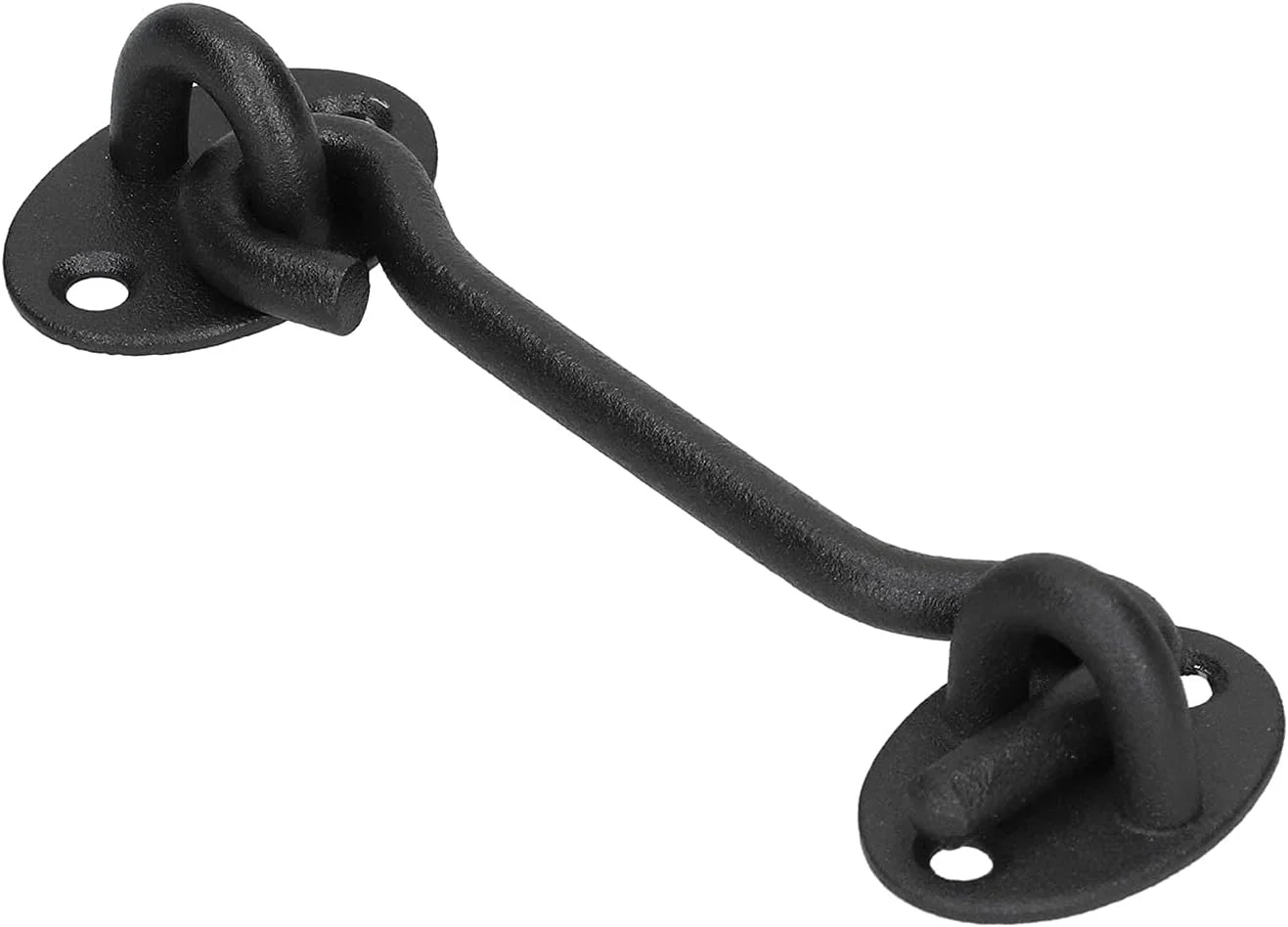 قفل درب انبار با کیفیت عالی، کیت درب کشویی استیل ضد زنگ، لوازم جانبی سخت افزاری با پوشش پودری مشکی برای بهبود خانه