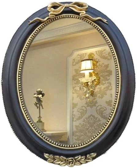 آینه آرایشی، آینه بیضی شکل، آینه آرایش دخترانه با پاپیون، آینه ضد آب حمام، آینه تزئینی رترو کتابفروشی 49 * 39.5 سانتی متر، سبک های متنوع (رنگ: آبی، سایز: 49 * 39.5 سانتی متر) آینه آرایشی، آینه بیضی شکل، آینه آرایش دخترانه با پاپیون، آینه ضد آب حمام، آینه تزئینی رترو کتابفروشی 49 * 39.5 سانتی متر، سبک های متنوع (رنگ: آبی، سایز: 49 * 39.5 سانتی متر)