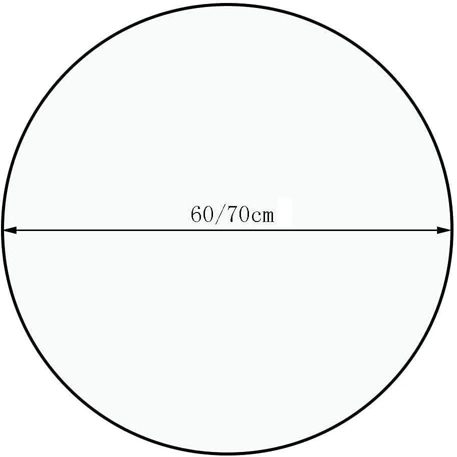 آینه های روشویی دیواری، آینه گرد چراغ دار هوشمند حمام، آینه بدون مس 5 میلی متری، آینه آرایشی با کلید لمسی (B 70cm)