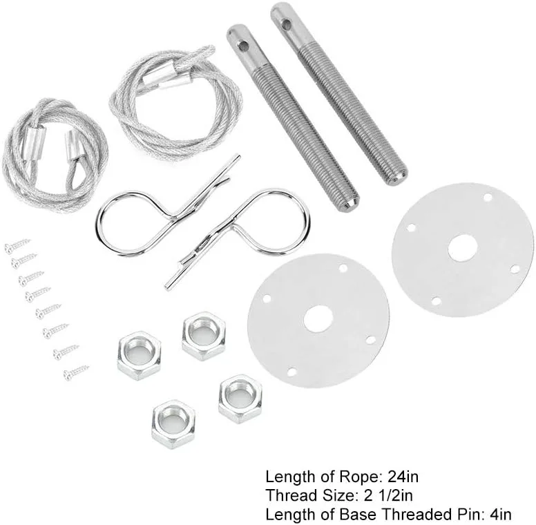 کیت گیره قفل کاپوت، کیت گیره قفل درب موتور، لوازم جانبی اصلاح شده خودرو با دکمه فشاری