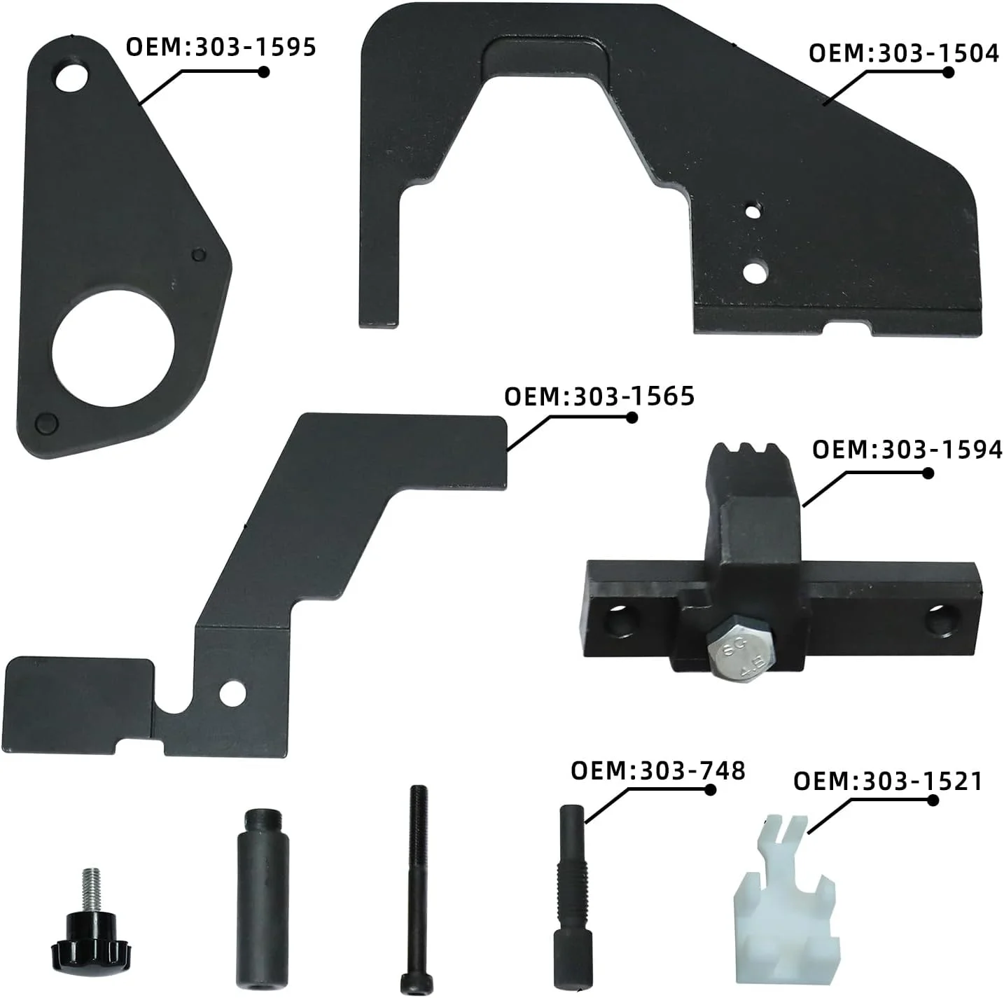 مجموعه ابزار قفل زمانبندی میل بادامک موتور DPTOOL برای جگوار/لندرور ایووک 2.0T /فورد 2.0 2.3T SCTi Ecoboost Ti-VCT موندیو فوکوس موستانگ 303-1565 303-1600 303-748 303-1594 303-1595 303-1521 303-1504