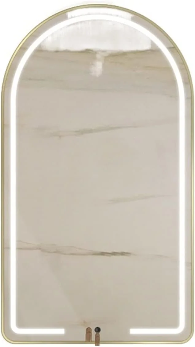 آینه دیواری VRFGRRT مناسب حمام و روشویی، آینه بزرگ طلایی مناسب میز آرایش