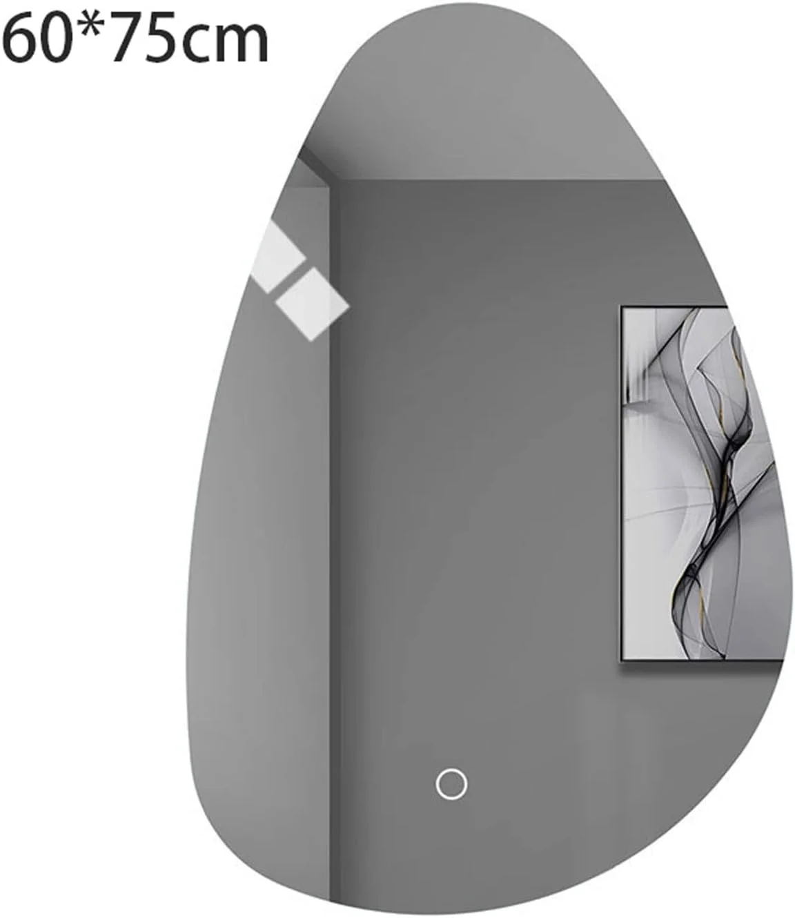 آینه دیواری VRFGRRT آینه حمام چراغ دار برقی شفاف خاص آینه حمام بدون بخار لوازم داخلی سفارشی