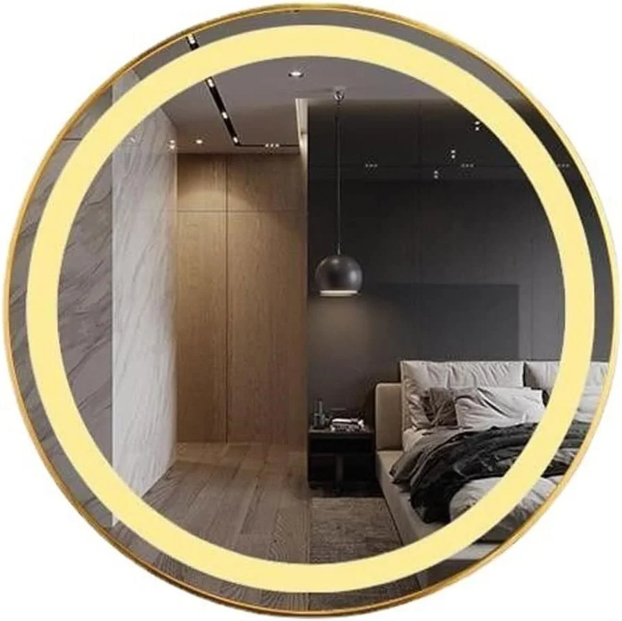آینه دیواری VRFGRRT طلایی مناسب حمام، آینه آرایشی، آینه توالت، آینه ایستاده مناسب منزل آینه دیواری VRFGRRT طلایی مناسب حمام، آینه آرایشی، آینه توالت، آینه ایستاده مناسب منزل