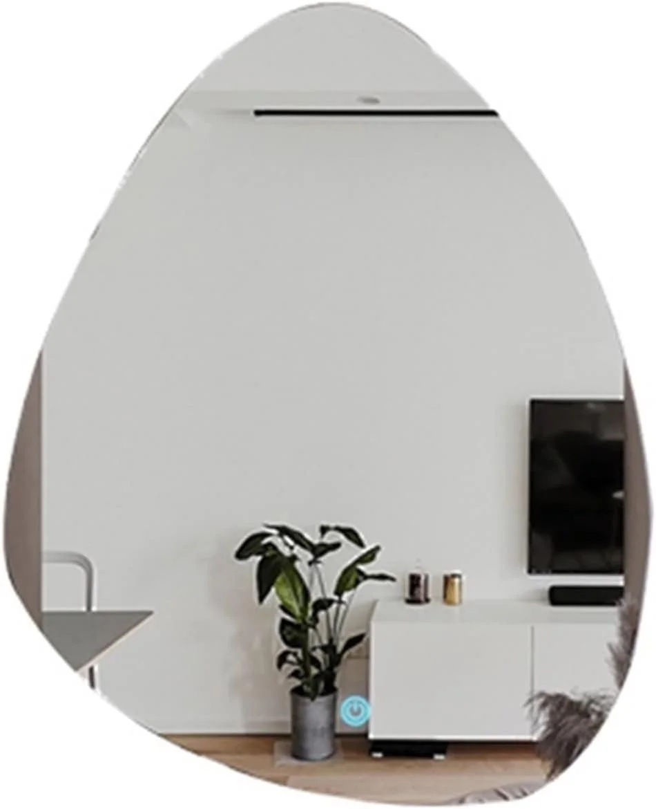 آینه دیواری VRFGRRT آینه هوشمند حمام با نور لمسی، آینه آرایشی نامنظم مناسب برای سرویس بهداشتی و حمام آینه دیواری VRFGRRT آینه هوشمند حمام با نور لمسی، آینه آرایشی نامنظم مناسب برای سرویس بهداشتی و حمام