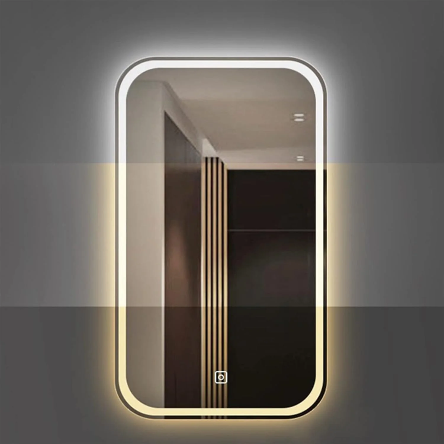 آینه دیواری VRFGRRT، آینه هوشمند آویز حمام، آینه آرایشی بلوتوثی مستطیلی برای روشویی حمام آینه دیواری VRFGRRT، آینه هوشمند آویز حمام، آینه آرایشی بلوتوثی مستطیلی برای روشویی حمام