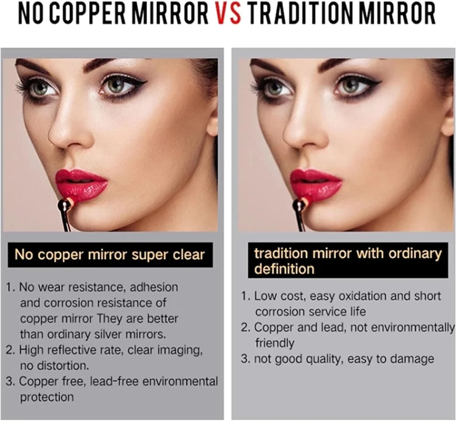 آینه حمام ال ای دی VLNAACH با ابعاد 91x112 سانتی متر، با قابلیت تنظیم نور پیوسته، آینه هوشمند روشویی، قابل نصب روی دیوار، مناسب برای دوش، آرایش، اصلاح مو و حمام