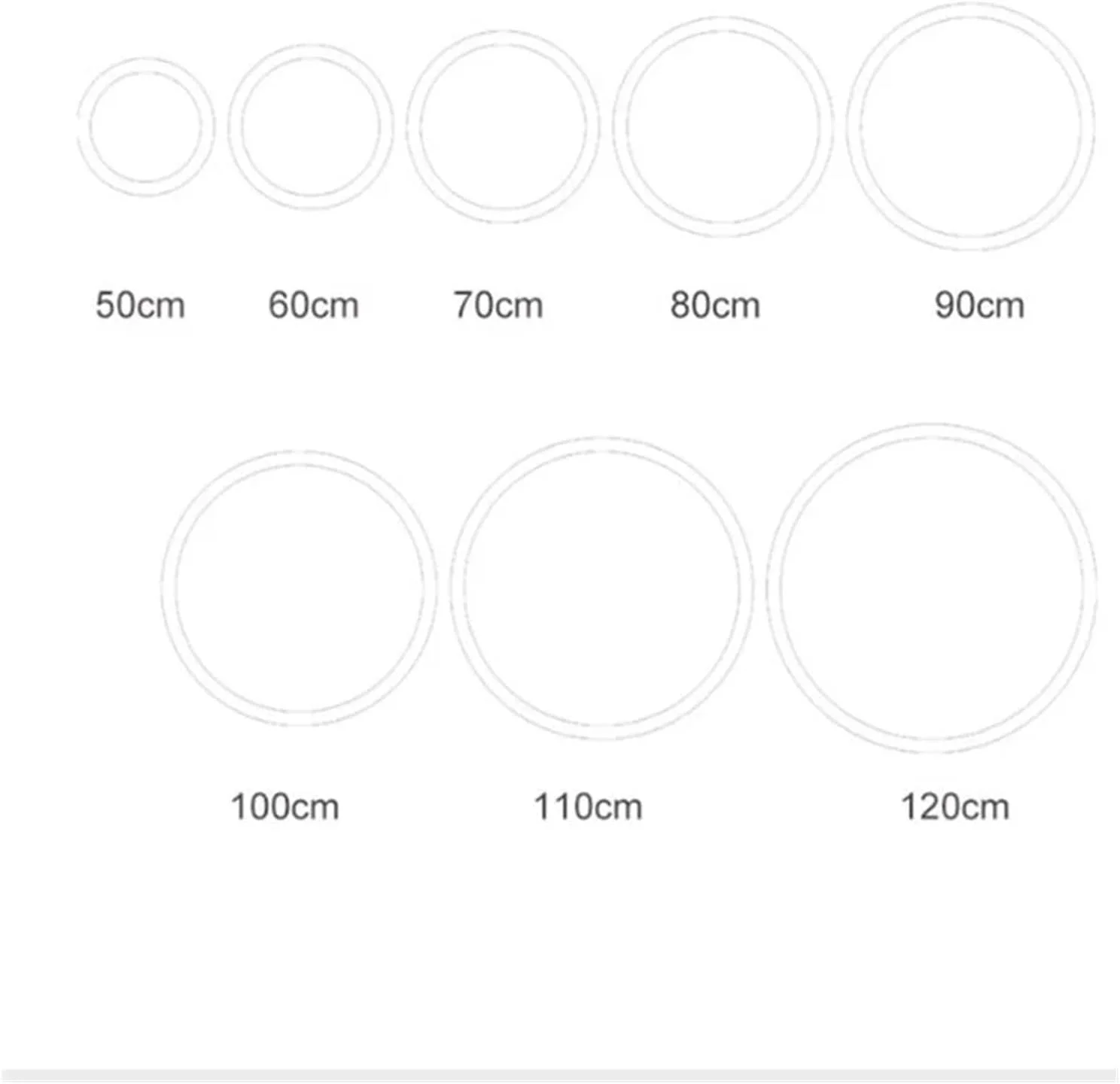 آینه گرد VLNAACH، طراحی مدرن، آینه دیواری LED زیبا، آینه حمام با قابلیت تنظیم نور 3 رنگ، آینه های حمام (تک رنگ 48 اینچ)
