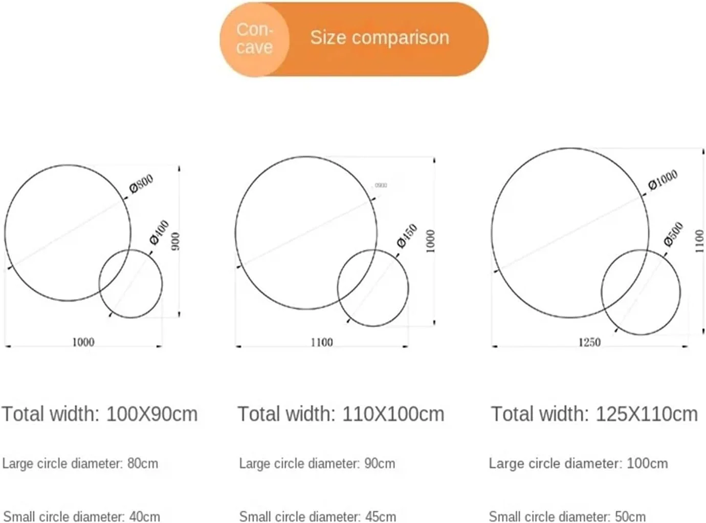 آینه حمام VLNAACH با نور LED، آینه آویز نامنظم با کلید لمسی، آینه هوشمند، آینه های حمام، SX001 ()