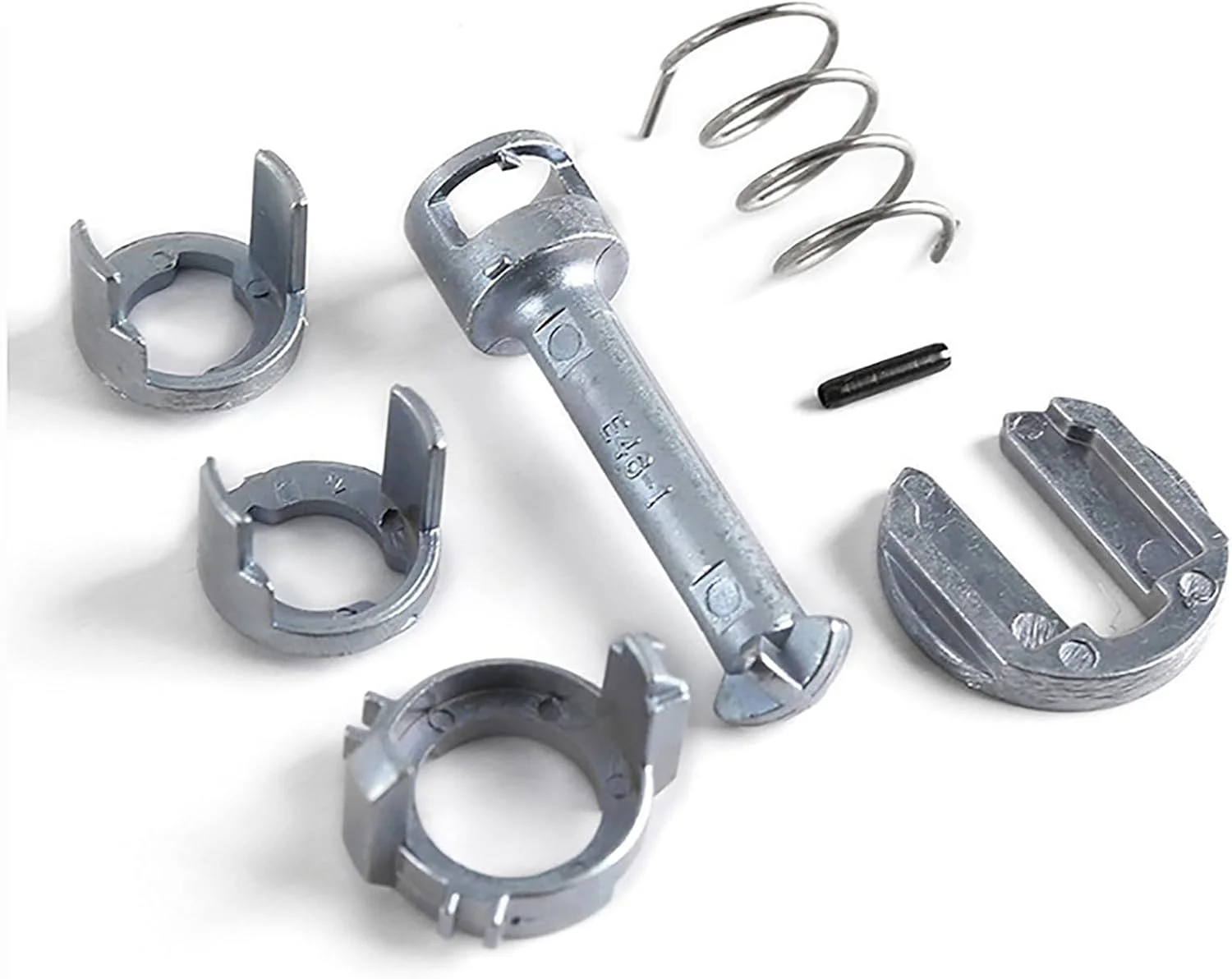 کیت تعمیر قفل بوهنر، کیت تعمیر سیلندر قفل درب واگن برقی، کیت تعمیر قفل، مجموعه قطعات جایگزین تعمیر سیلندر قفل درب جلو چپ و راست خودرو برای سری 3 E46 مدل 1998-2005