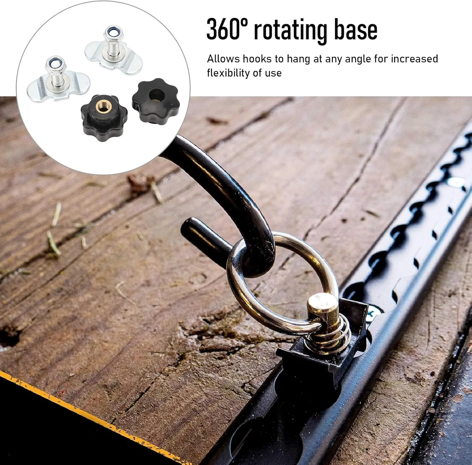 اتصالات گل میخ فولادی کربنی، کیت سیستم بستن بار چرخشی 360 درجه L برای تخت کامیون، تریلر و کیت سیستم بستن بار L با ریل های هوانوردی