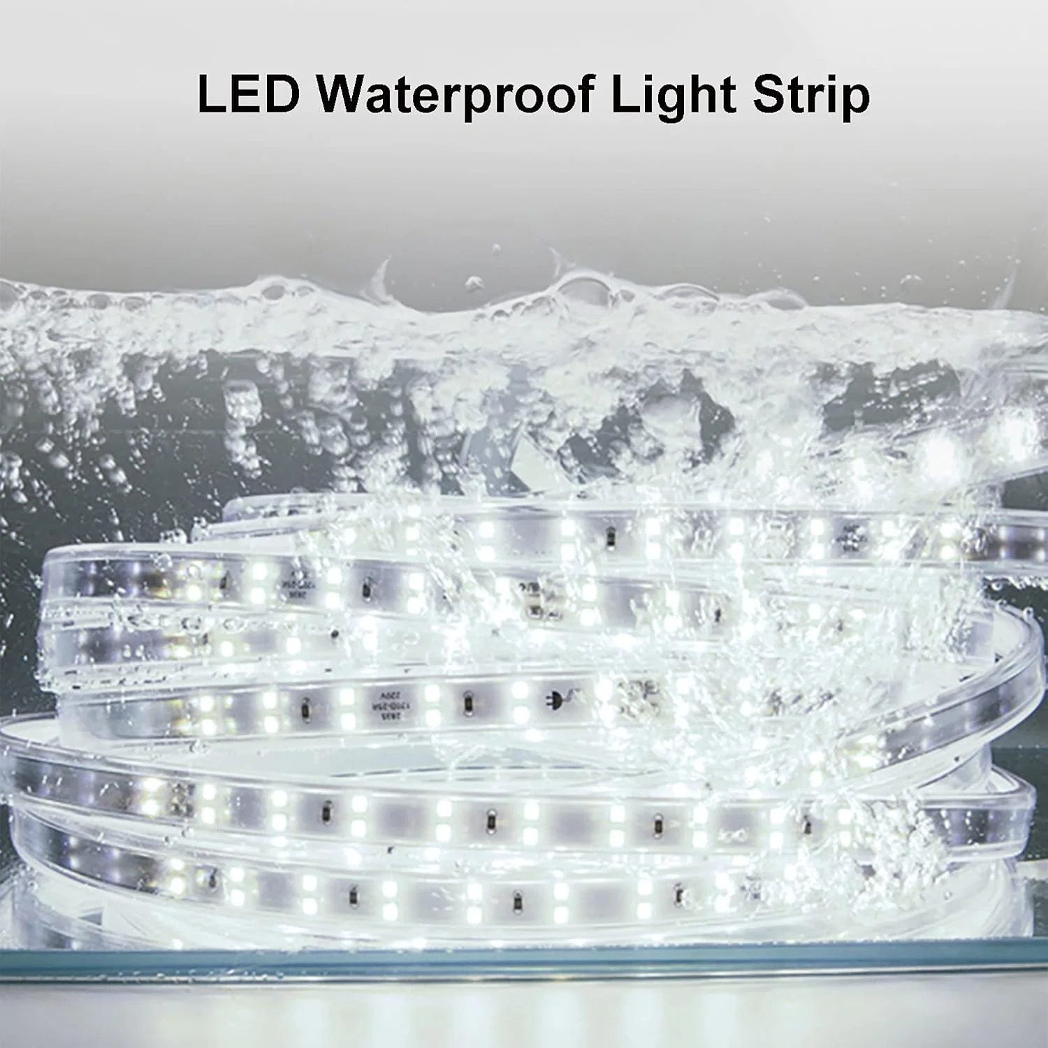 آینه دیواری VejiA برای حمام، آینه بیضی شکل LED با نور پس زمینه قابل تنظیم دمای رنگ نور 3000K/4000K/6000K، آینه هوشمند LED برای آرایش