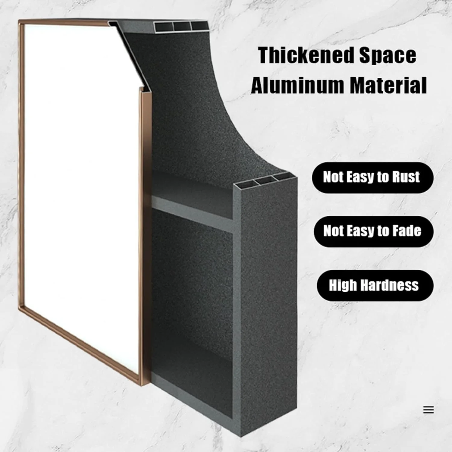 کابینت آینه ای حمام VejiA، دو طبقه، نصب دیواری، قفسه آلومینیومی فضایی، آینه آویز، جعبه آینه توالت، آینه دیواری حمام کابینت آینه ای حمام VejiA، دو طبقه، نصب دیواری، قفسه آلومینیومی فضایی، آینه آویز، جعبه آینه توالت، آینه دیواری حمام