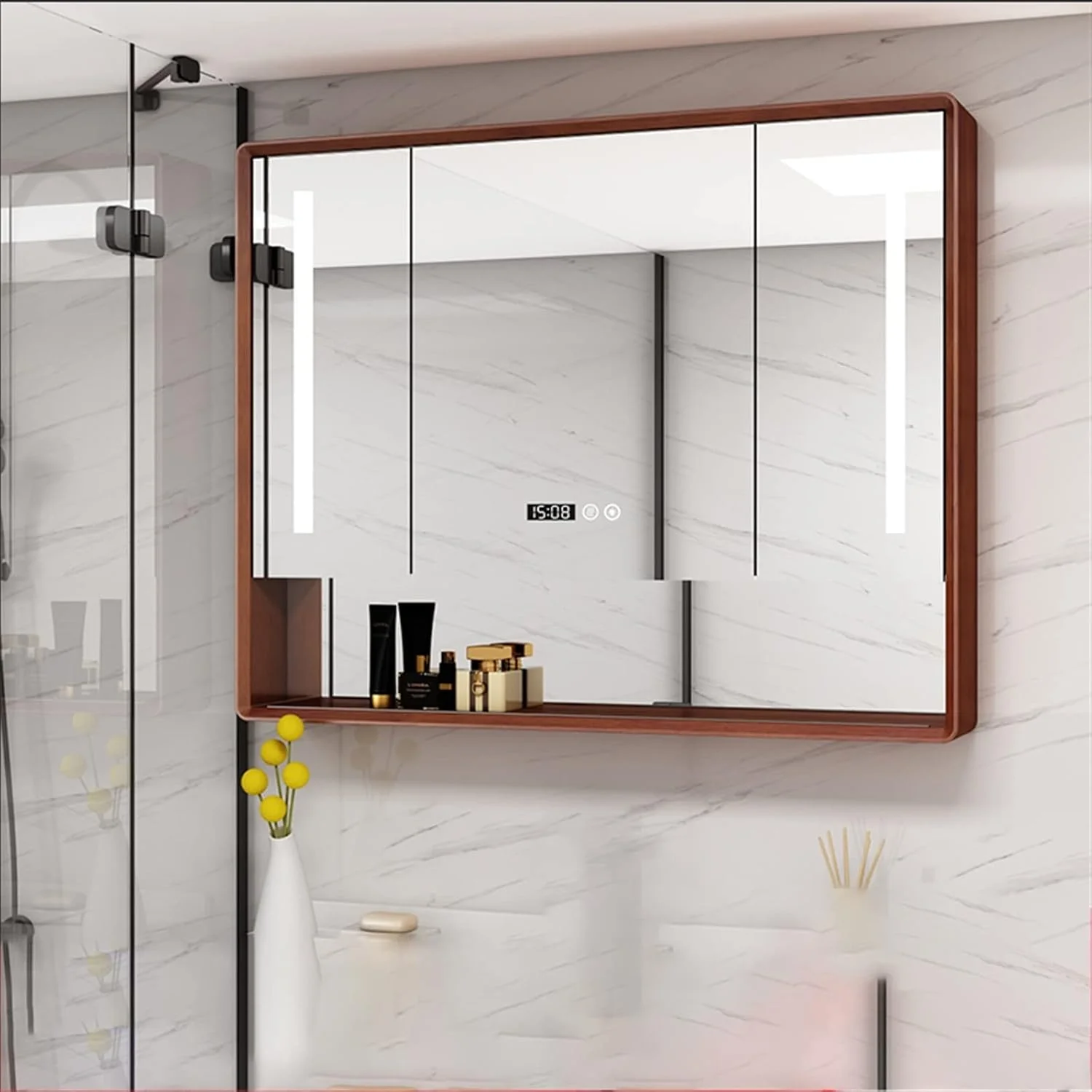 آینه روشویی UGFVGYTG، آینه حمام با چراغ، آینه آرایشی توالت، مناسب آرایش کامل آینه روشویی UGFVGYTG، آینه حمام با چراغ، آینه آرایشی توالت، مناسب آرایش کامل