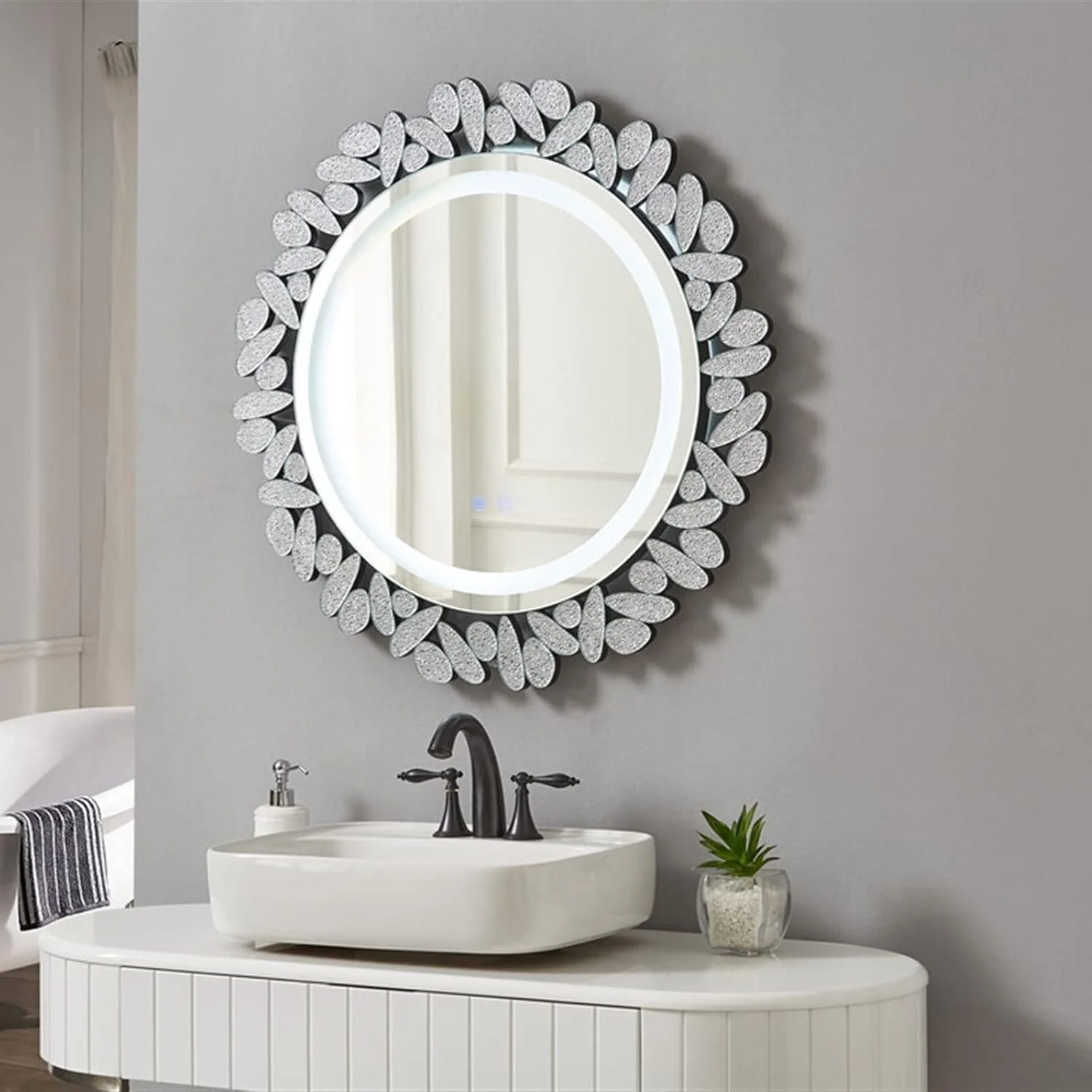 آینه روشویی UGFVGYTG، آینه حمام، طراحی گرد (b.) آینه روشویی UGFVGYTG، آینه حمام، طراحی گرد (b.)