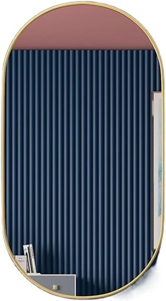 آینه روشویی UGFVGYTG، آینه حمام، آینه بیضی بزرگنمایی، آینه آرایش، مناسب برای بهبود دکوراسیون منزل