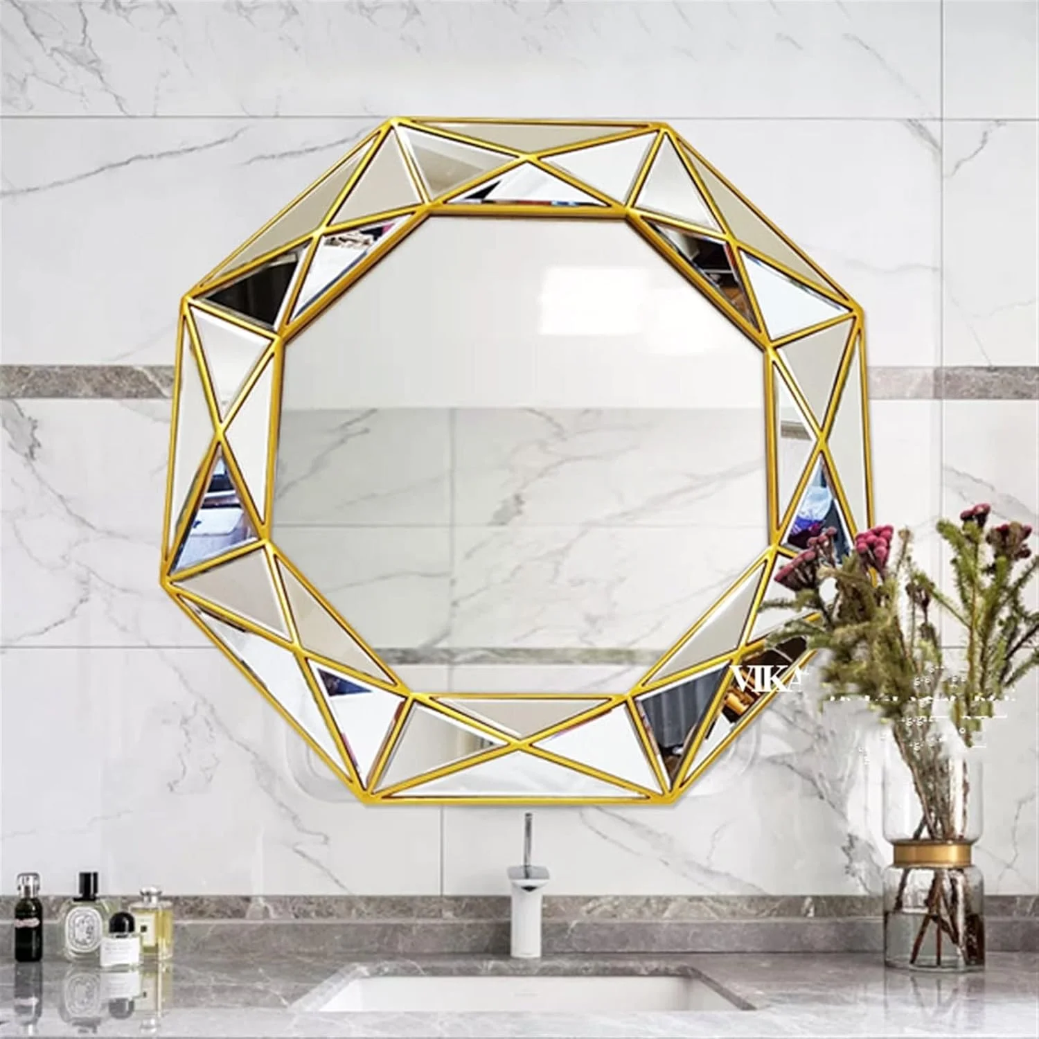 آینه روشویی UGFVGYTG، آینه حمام طلایی، آینه نامنظم حمام، لوازم جانبی توالت (طلایی) آینه روشویی UGFVGYTG، آینه حمام طلایی، آینه نامنظم حمام، لوازم جانبی توالت (طلایی)