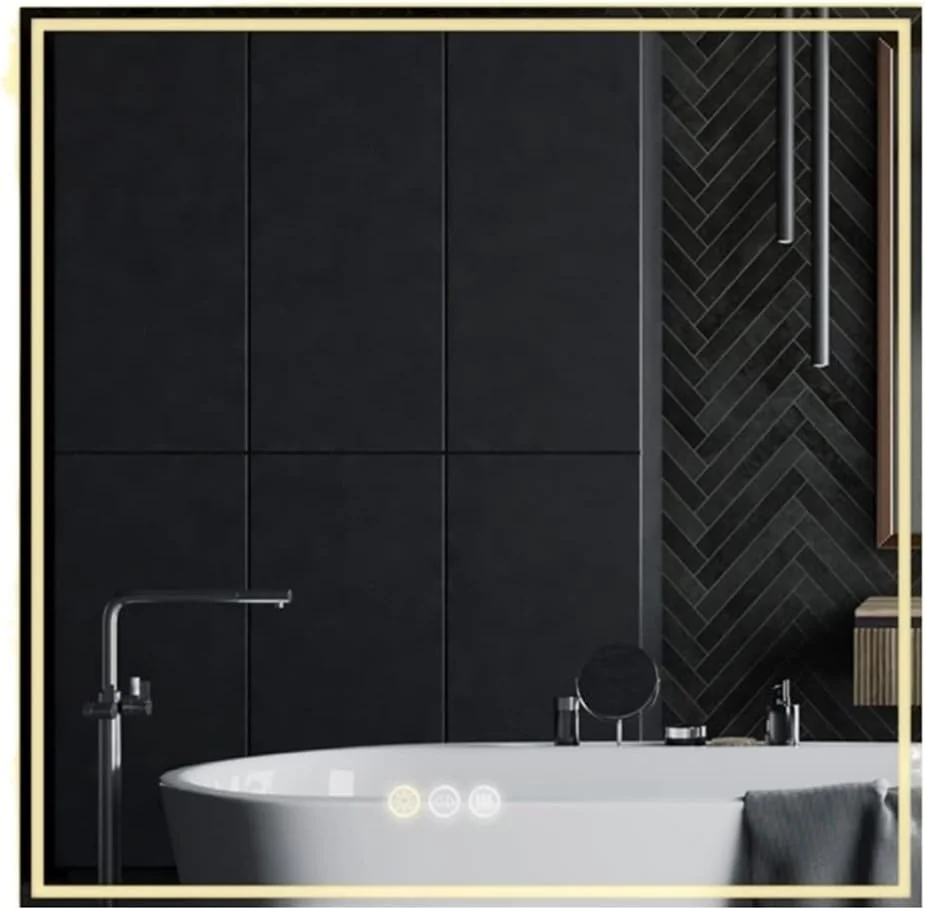 آینه روشویی UGFVGYTG، آینه نورپردازی شده برای حمام، قابل نصب روی دیوار، آینه آرایشی نورپردازی شده با نور سفید قابل تنظیم و ضد بخار آینه روشویی UGFVGYTG، آینه نورپردازی شده برای حمام، قابل نصب روی دیوار، آینه آرایشی نورپردازی شده با نور سفید قابل تنظیم و ضد بخار