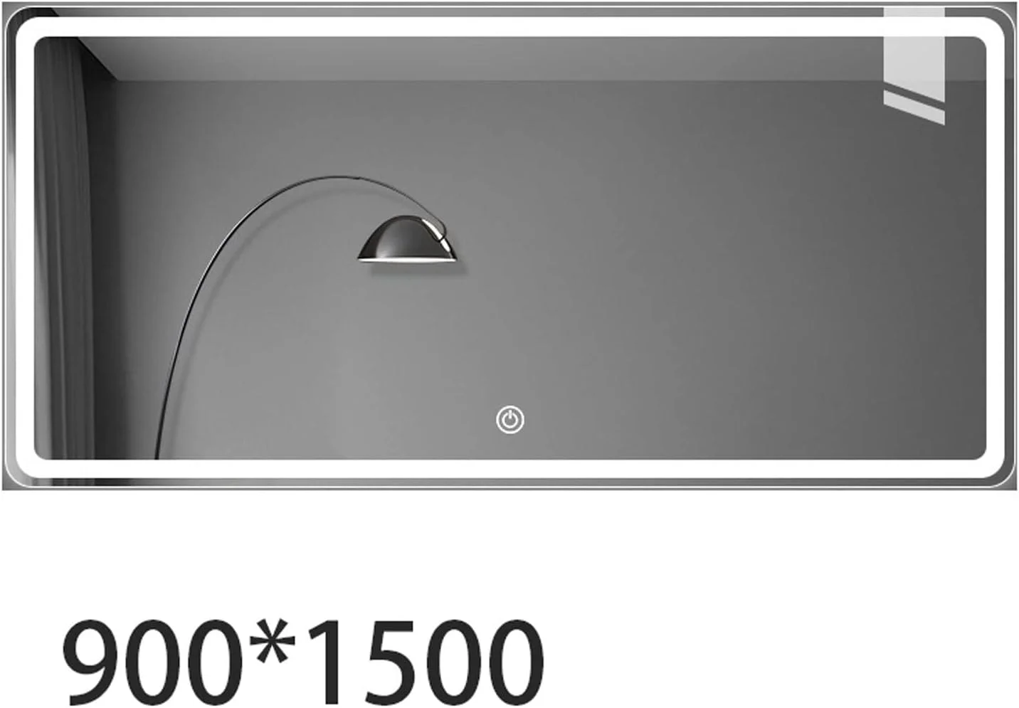 آینه روشویی UGFVGYTG، آینه های دیواری حمام، آینه مستطیلی ایمن برای اصلاح صورت و نمایش