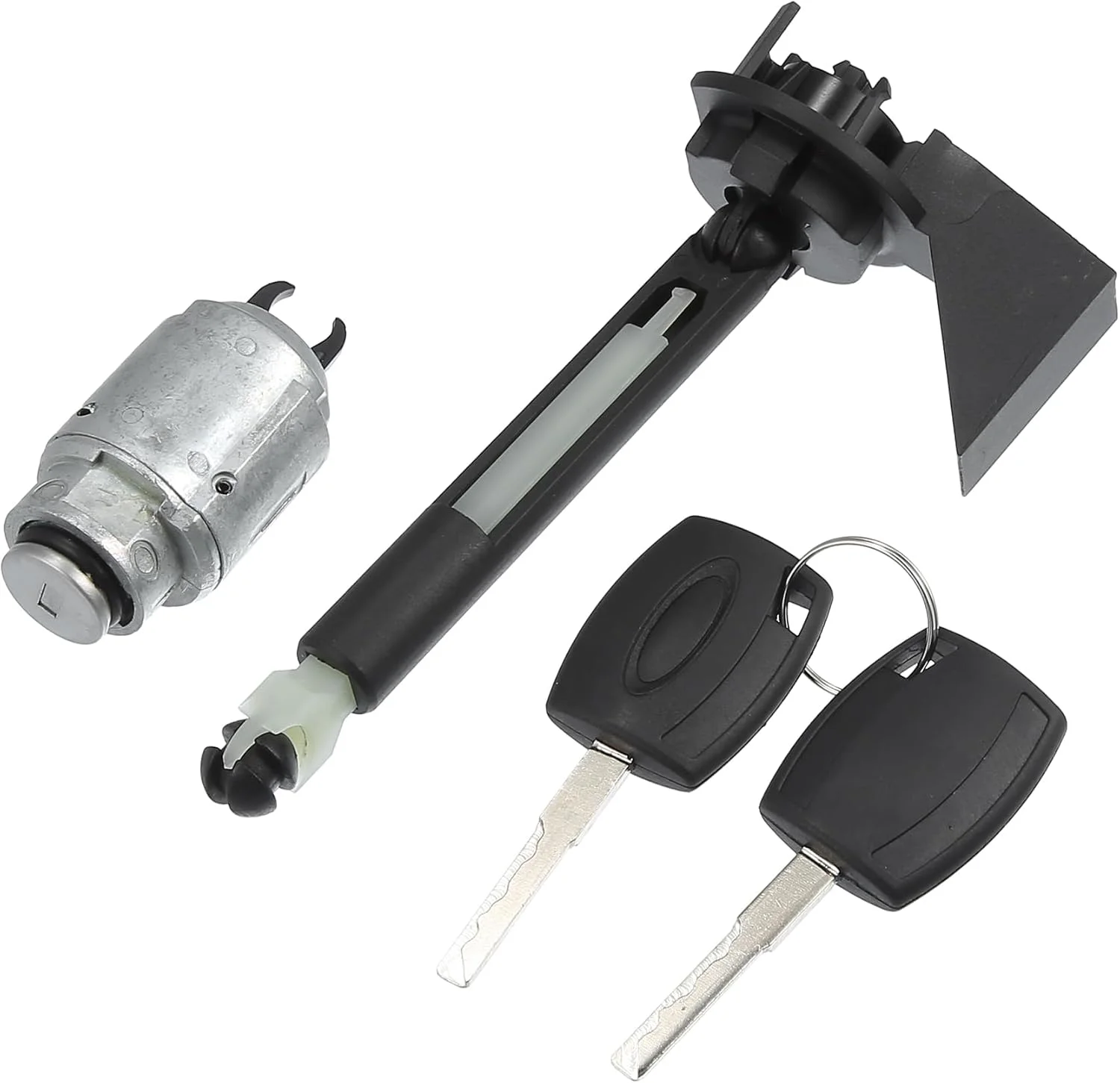 X AUTOHAUX 1 ست کیت قفل رهاسازی کاپوت با زبانه و 2 کلید شماره 1355231 مناسب برای فورد فوکوس MK2 2004-2012