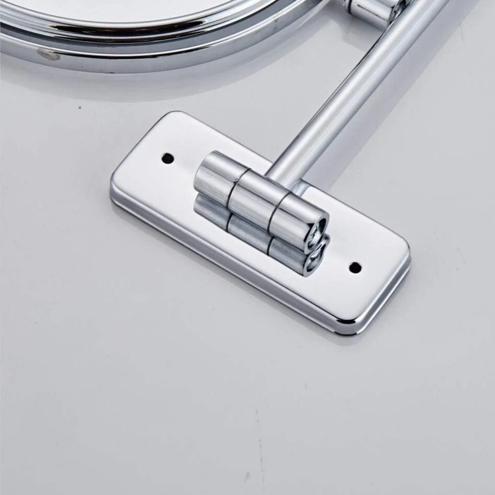 آینه آرایشی، آینه زیبایی دو طرفه دیواری با بزرگنمایی چندگانه، آینه حمام با چرخش 360 درجه، آینه آرایشی قابل گسترش 6 اینچی، نقره ای (رنگ: نقره ای، اندازه: 5x) (گل) آینه آرایشی، آینه زیبایی دو طرفه دیواری با بزرگنمایی چندگانه، آینه حمام با چرخش 360 درجه، آینه آرایشی قابل گسترش 6 اینچی، نقره ای (رنگ: نقره ای، اندازه: 5x) (گل)