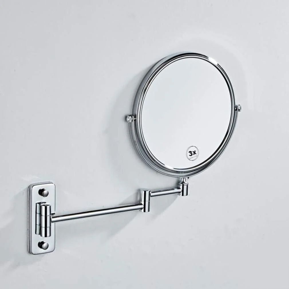 آینه آرایشی، آینه زیبایی دو طرفه دیواری با بزرگنمایی چندگانه، آینه حمام با چرخش 360 درجه، آینه آرایشی قابل گسترش 6 اینچی، نقره ای (رنگ: نقره ای، اندازه: 5x) (گل) آینه آرایشی، آینه زیبایی دو طرفه دیواری با بزرگنمایی چندگانه، آینه حمام با چرخش 360 درجه، آینه آرایشی قابل گسترش 6 اینچی، نقره ای (رنگ: نقره ای، اندازه: 5x) (گل)